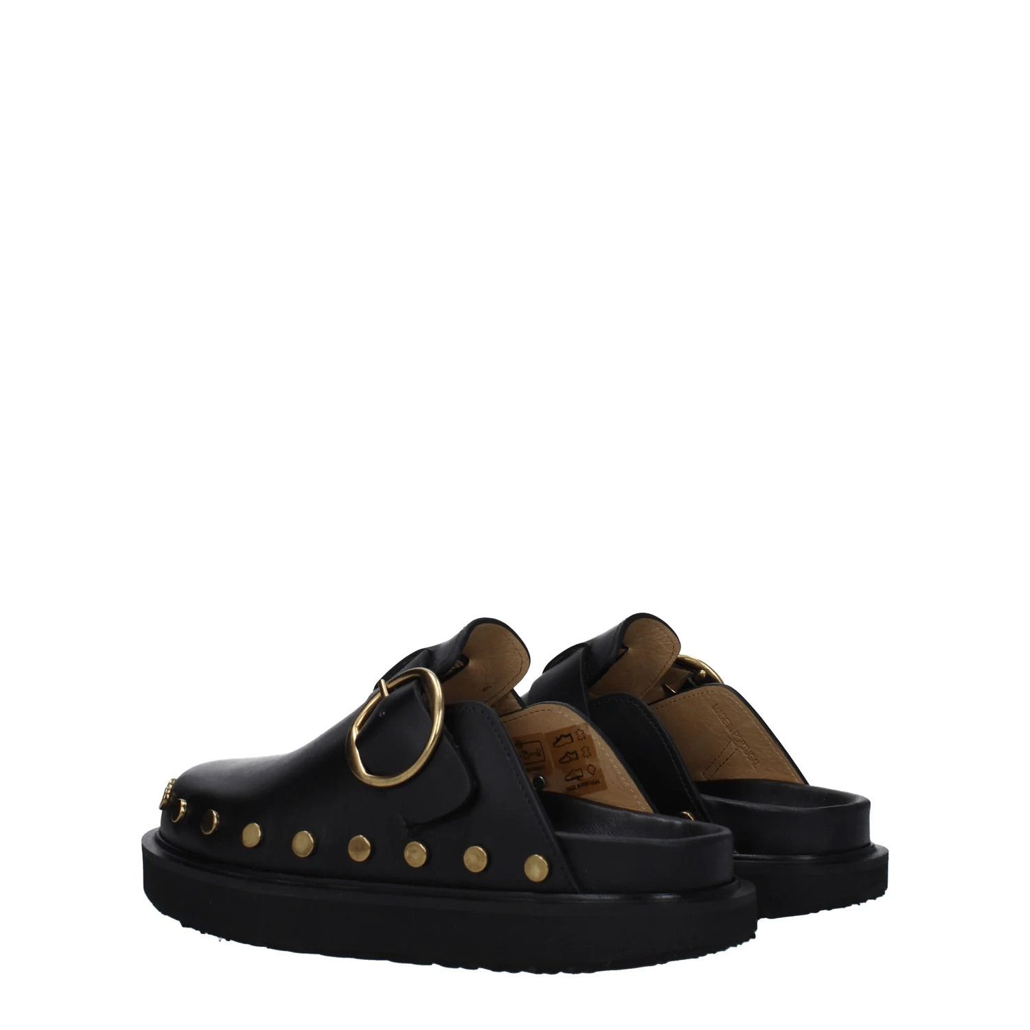 Isabel Marant ob1o1e1124 Leather Slippers & Clogs in Black Size US 11 / IT 41 - 4 Thumbnail