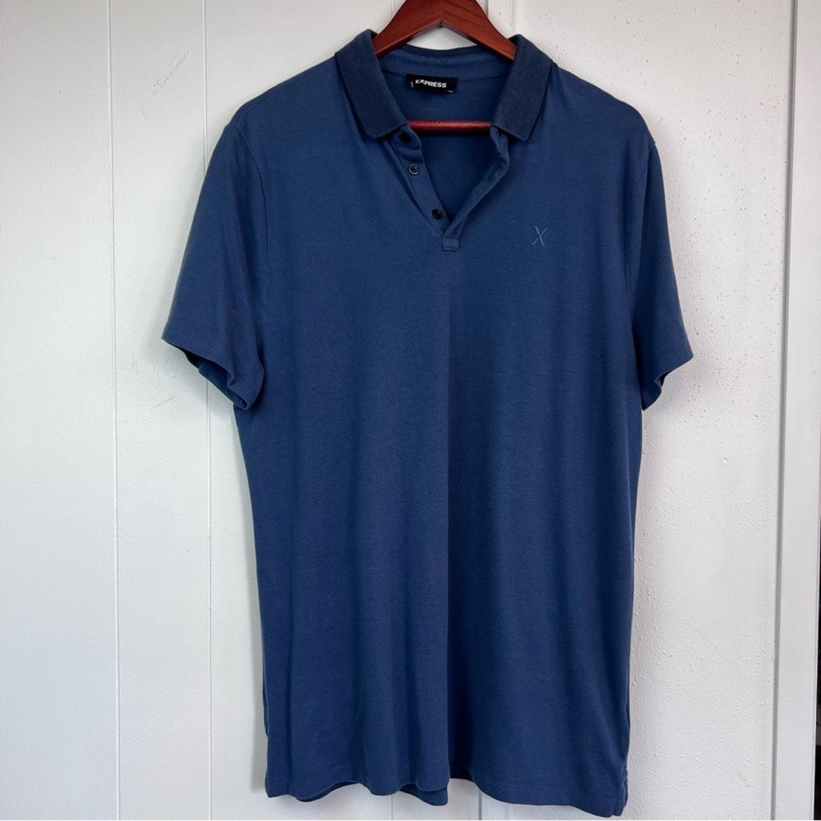 Express Express Blue Polo Shirt Men’s Size Large Size US L / EU 52-54 / 3 - 7 Thumbnail