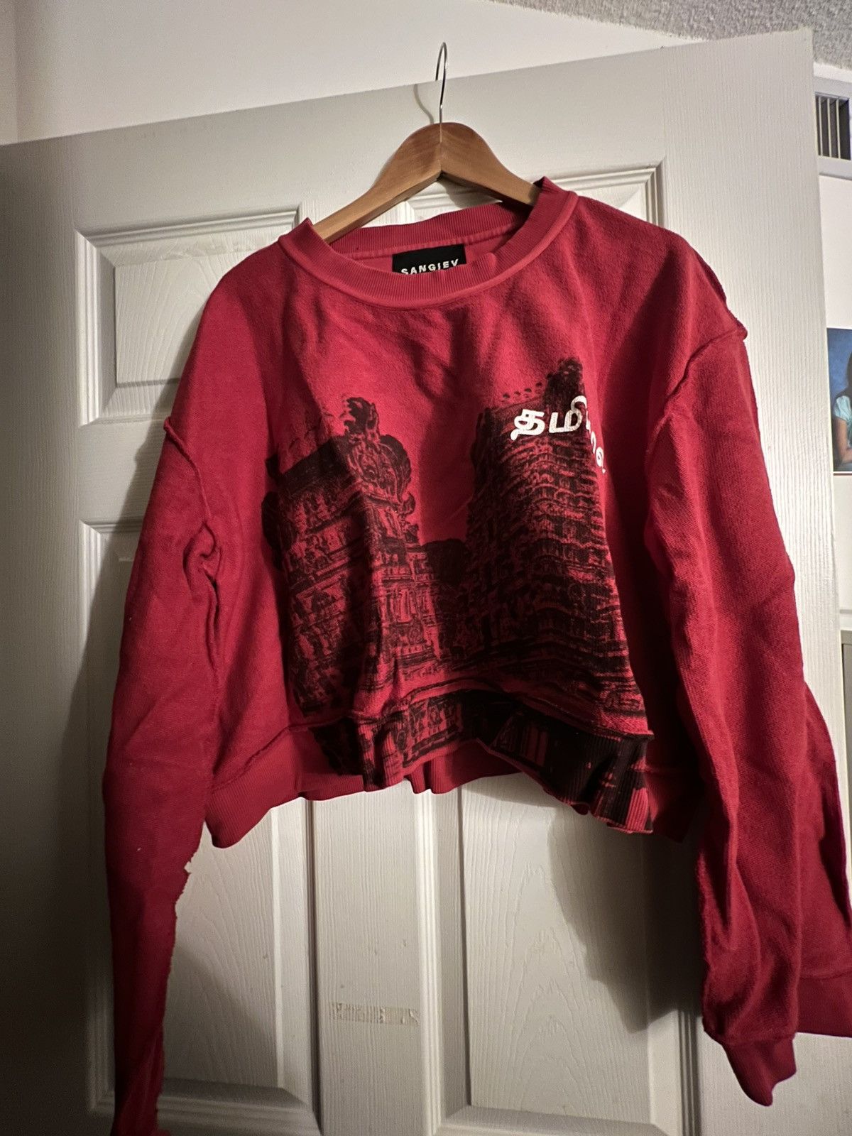 Sangiev Sangiev Cropped Sweater Size US S / EU 44-46 / 1 - 1 Thumbnail