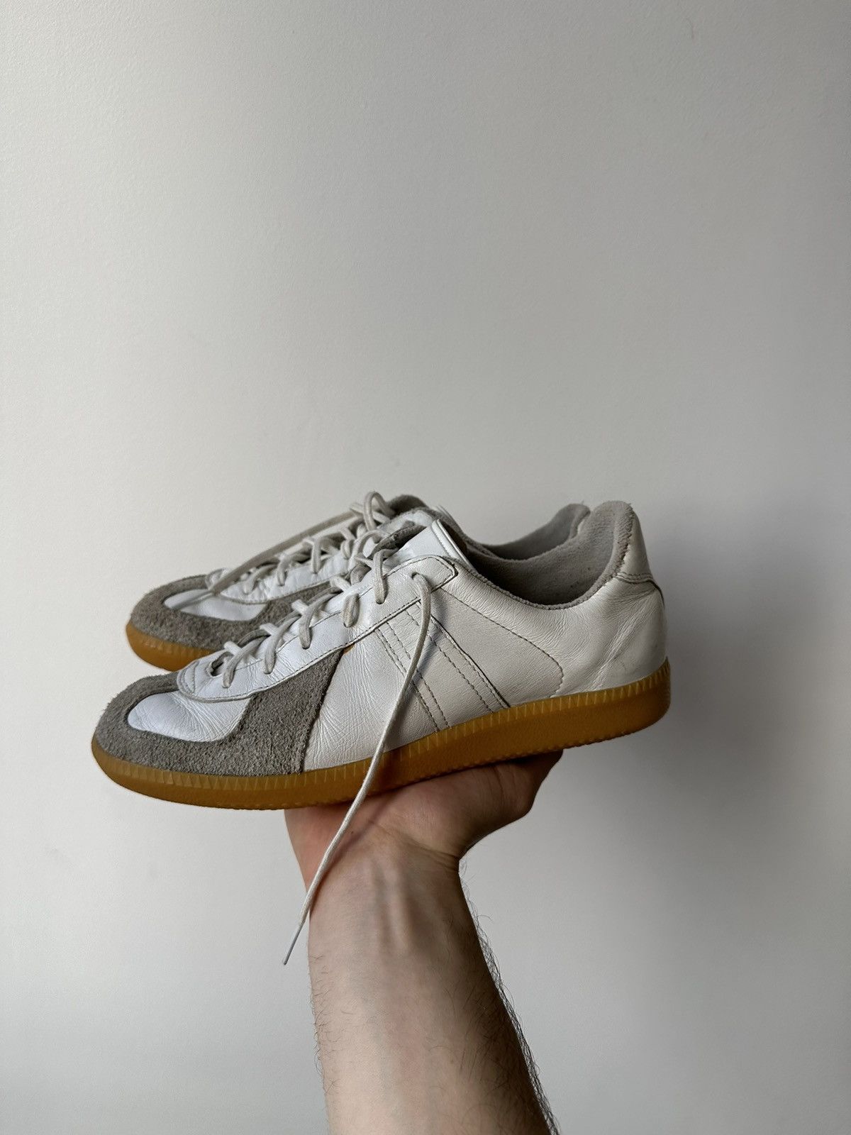 Vintage BW Sport GAT Leather Military Sneakers | Grailed