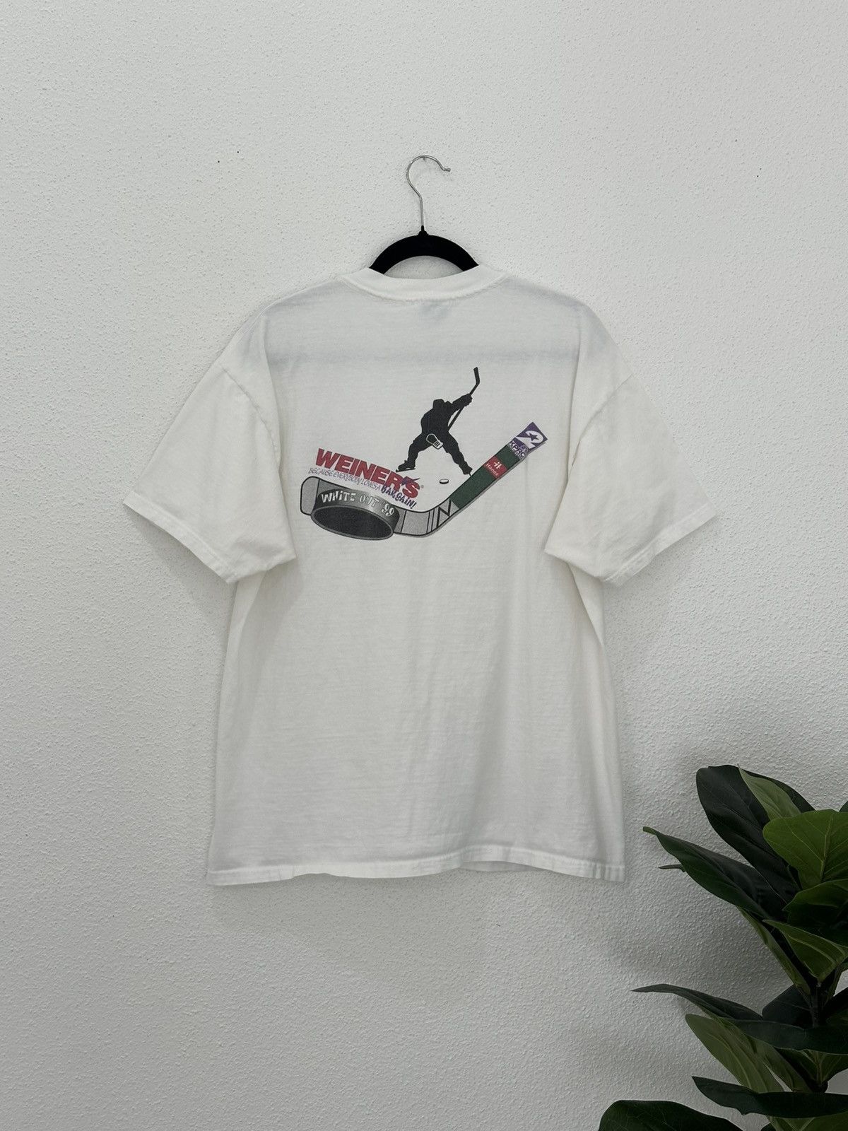 NHL Vintage 90s Houston Aeros White Out ‘99 Promo T-shirt XL Size US XL / EU 56 / 4 - 1 Thumbnail
