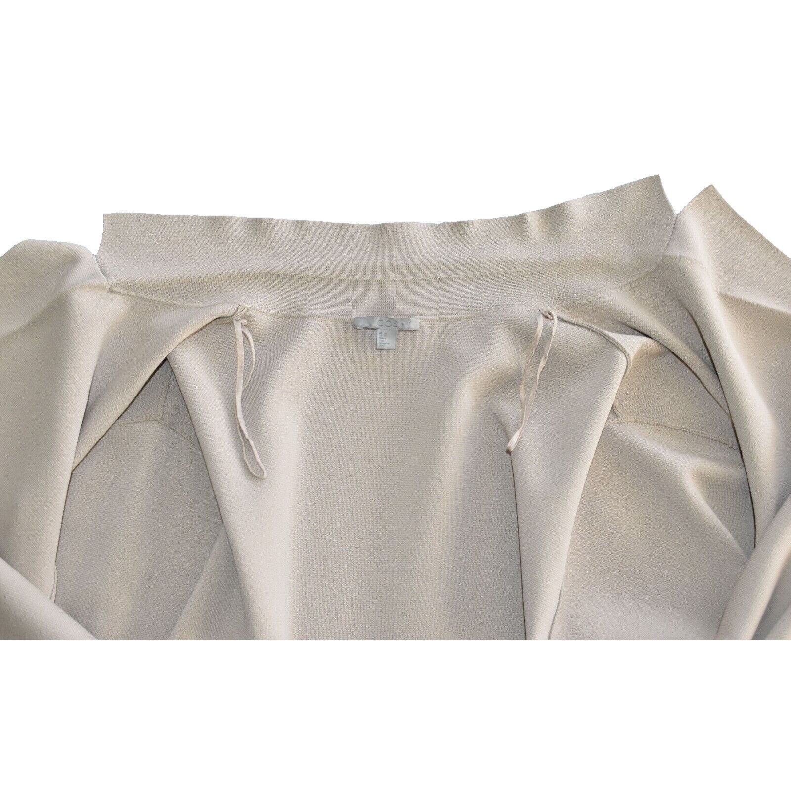 Cos COS Nude Knit Colorblock Pockets Open Front Blazer Jacket M Size M / US 6-8 / IT 42-44 - 5 Thumbnail