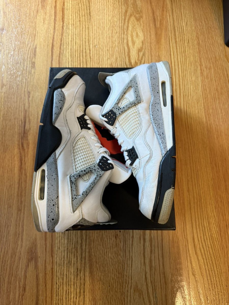 Jordan Brand Air Jordan 4 White Cement 2016 Release Size US 13 / EU 46 - 4 Thumbnail