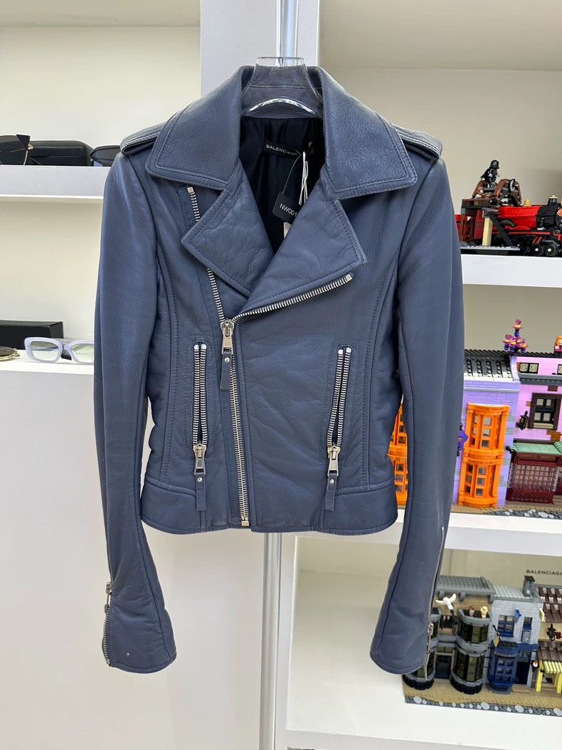 Balenciaga Balenciaga size 34 Leather motorcycle jacket 2501-Nextarrow Size US M / EU 48-50 / 2 - 1 Thumbnail