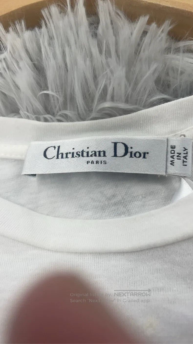 Dior Dior White T-shirt with butterfly print Size S / US 4 / IT 40 - 3 Thumbnail
