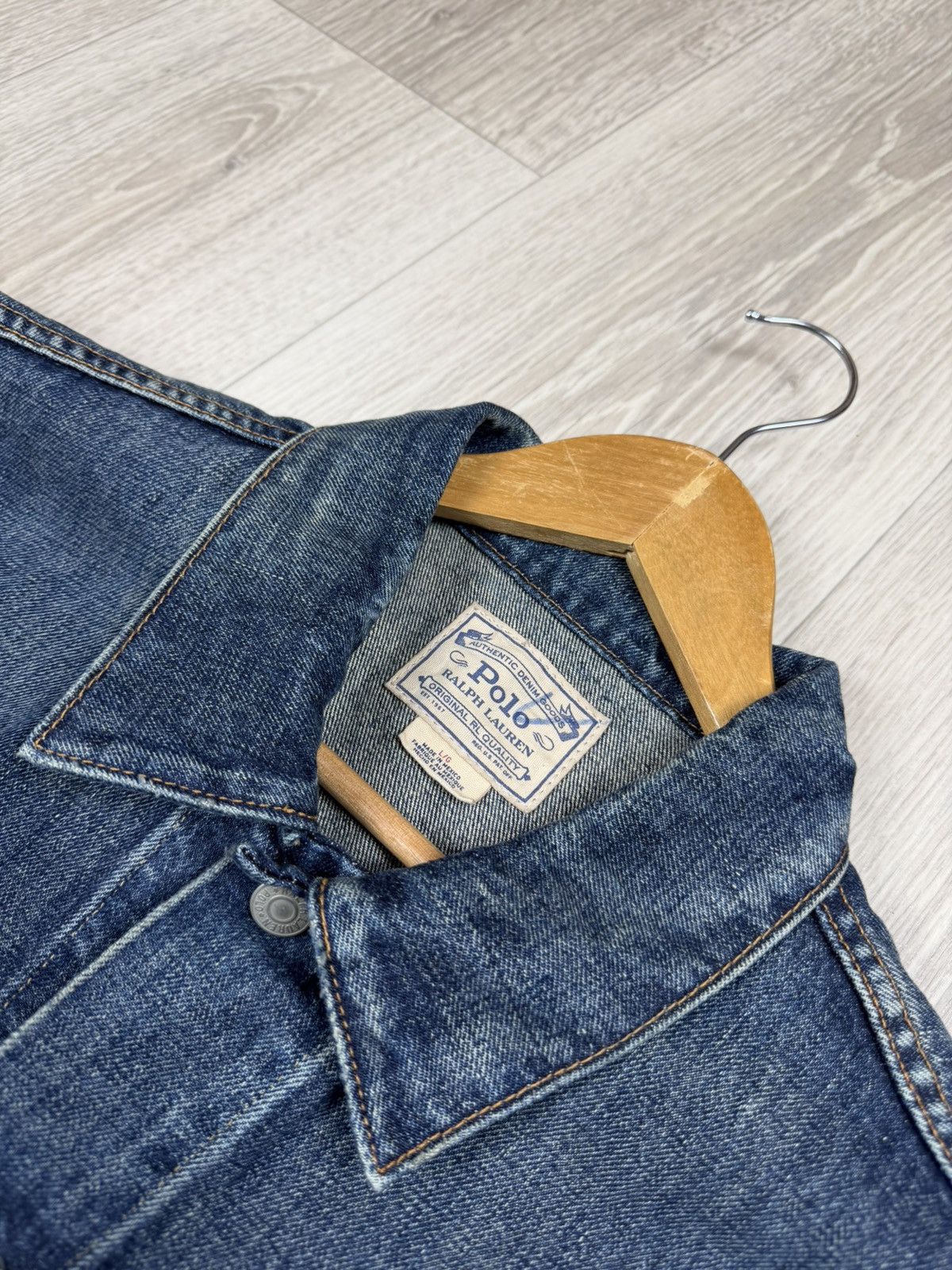 Polo Ralph Lauren Polo Ralph Lauren Denim Jeans Vest Size L Size US L / EU 52-54 / 3 - 4 Thumbnail