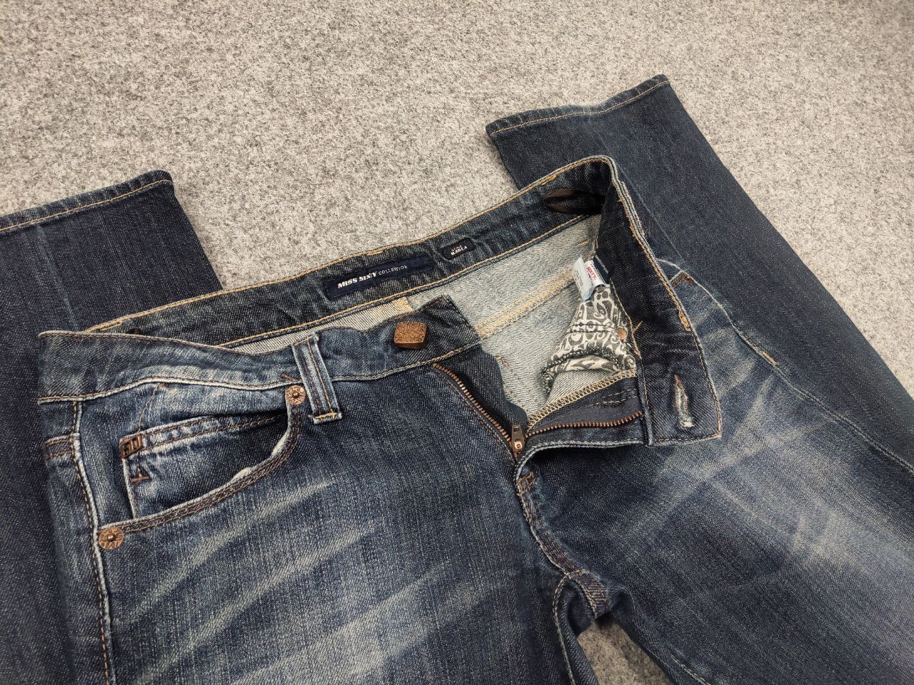Miss Sixty Miss Sixty Vintage Y2K Marla Styl Low Rise Faded Denim Jeans Size 30" / US 8 / IT 44 - 9 Thumbnail