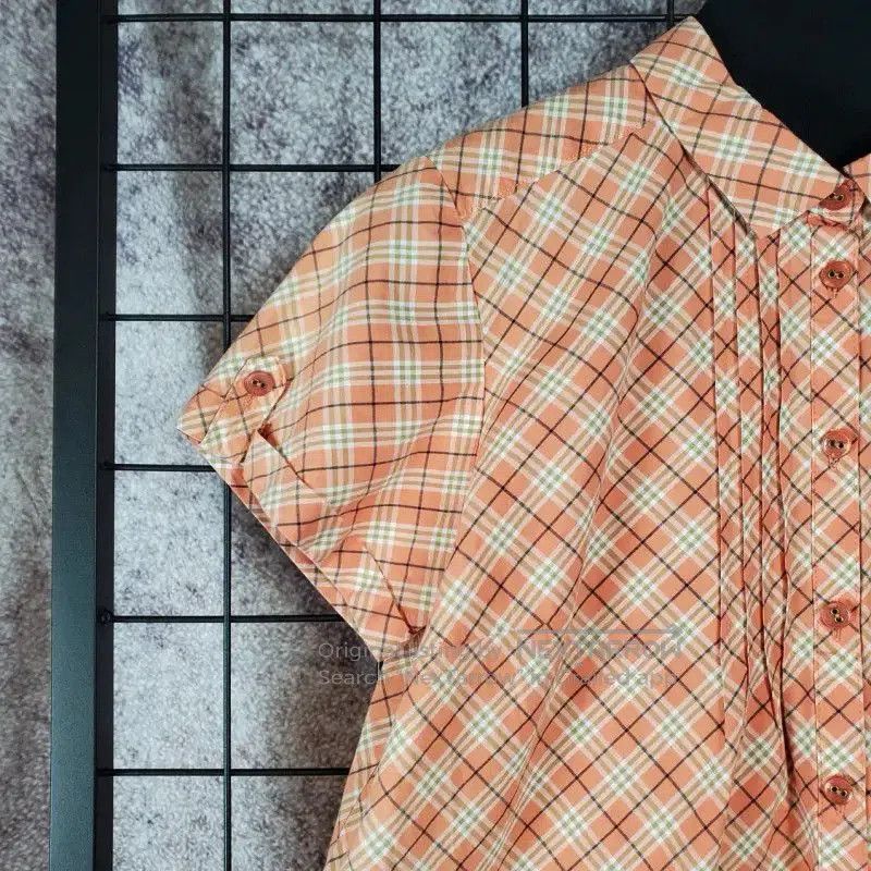 Burberry Burberry Summer Orange Pink Short Sleeve Shirt. Size M / US 6-8 / IT 42-44 - 4 Thumbnail