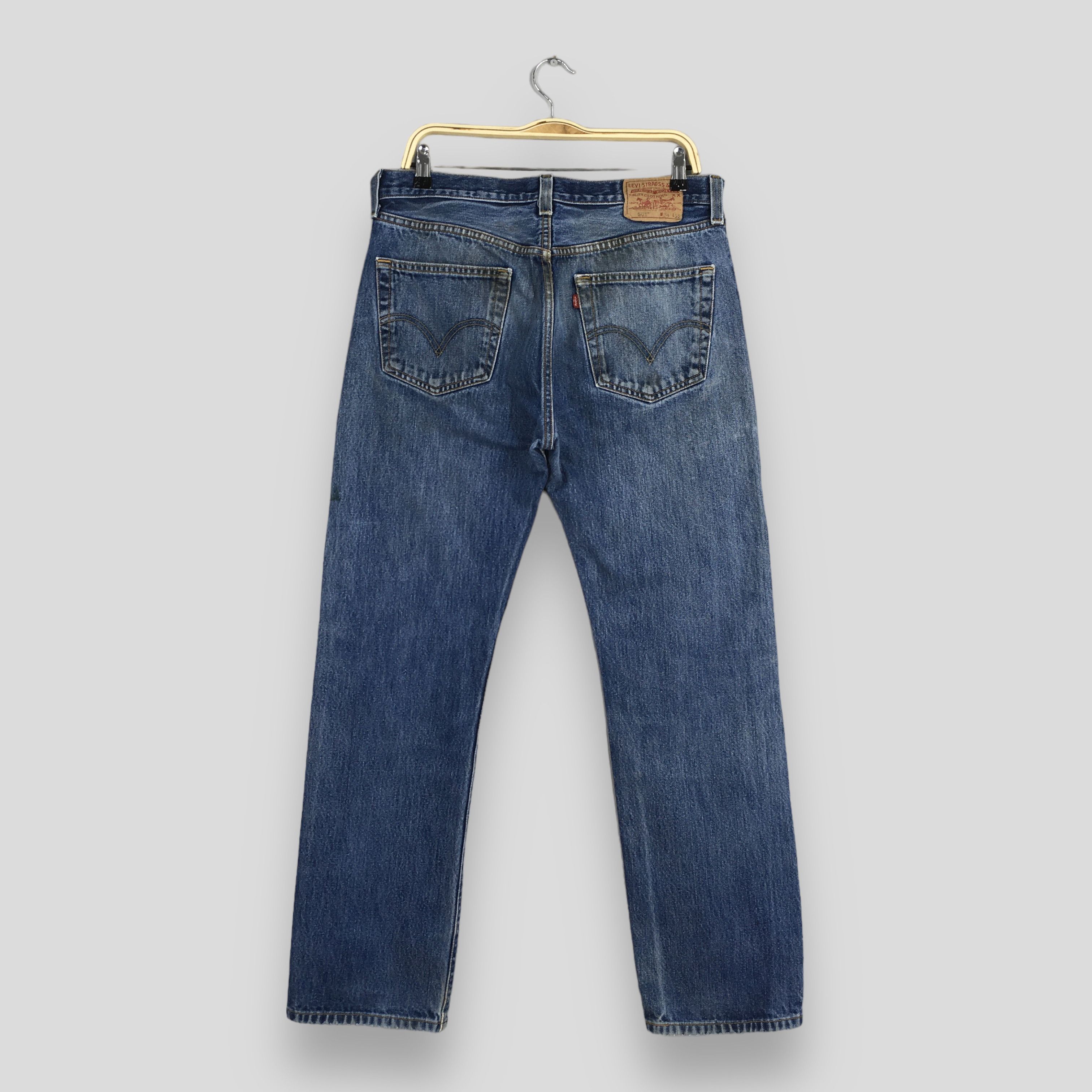 Levi's Size 32x30.5 Vintage 80s Levi's 501 Regular Fit Jeans S1591 Size US 32 / EU 48 - 9 Thumbnail