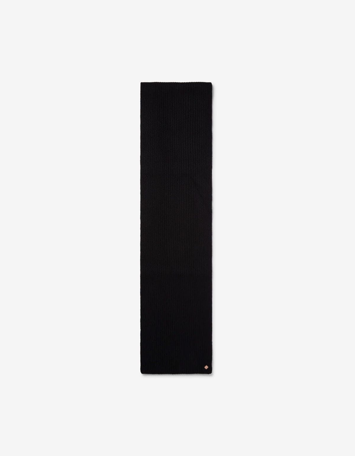 Casablanca Casablanca Black Wool Rib Ski Scarf Size ONE SIZE - 1 Thumbnail