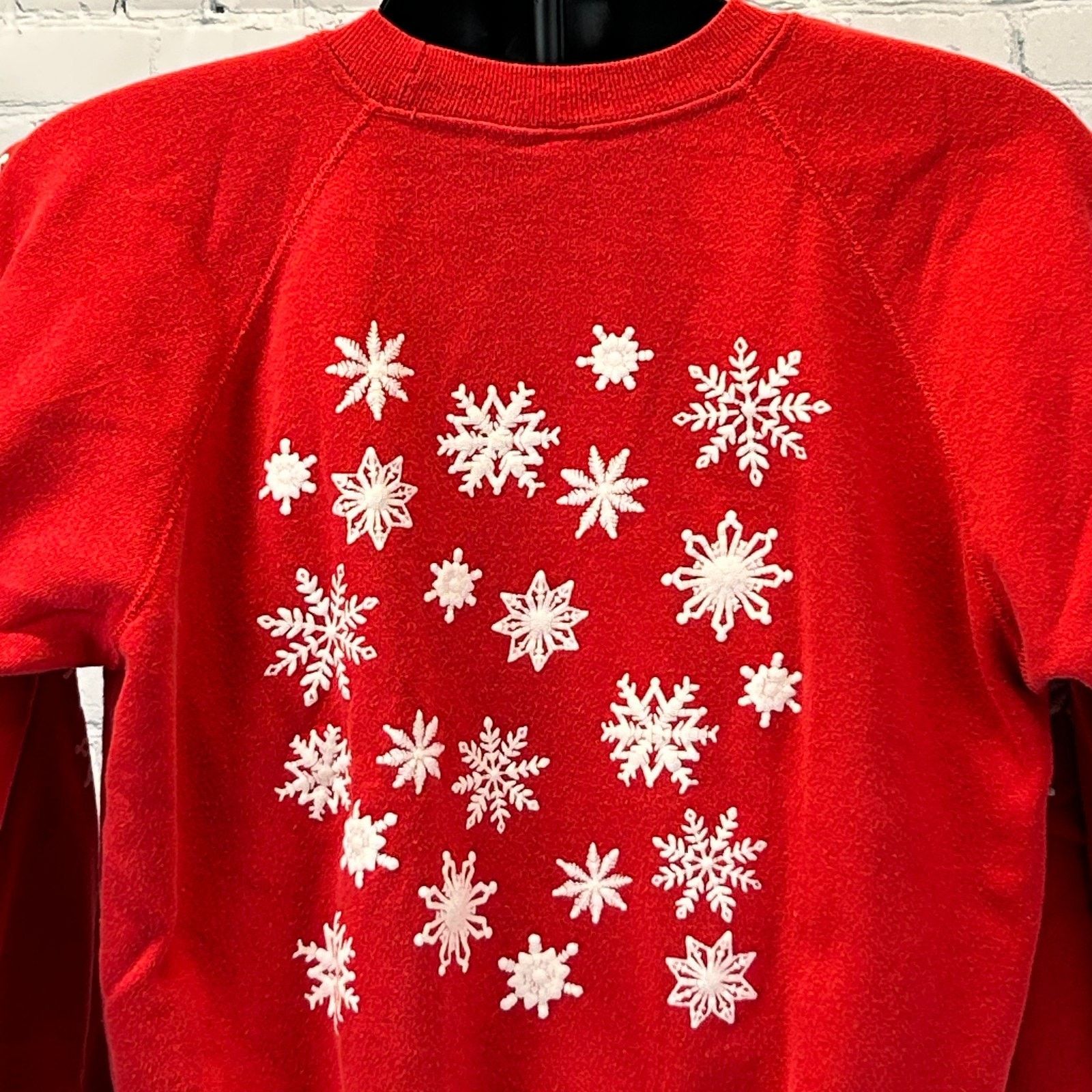 Hanes Vintage 80s Let It Snow Christmas Sweatshirt Sweater Medium Size US M / EU 48-50 / 2 - 6 Thumbnail