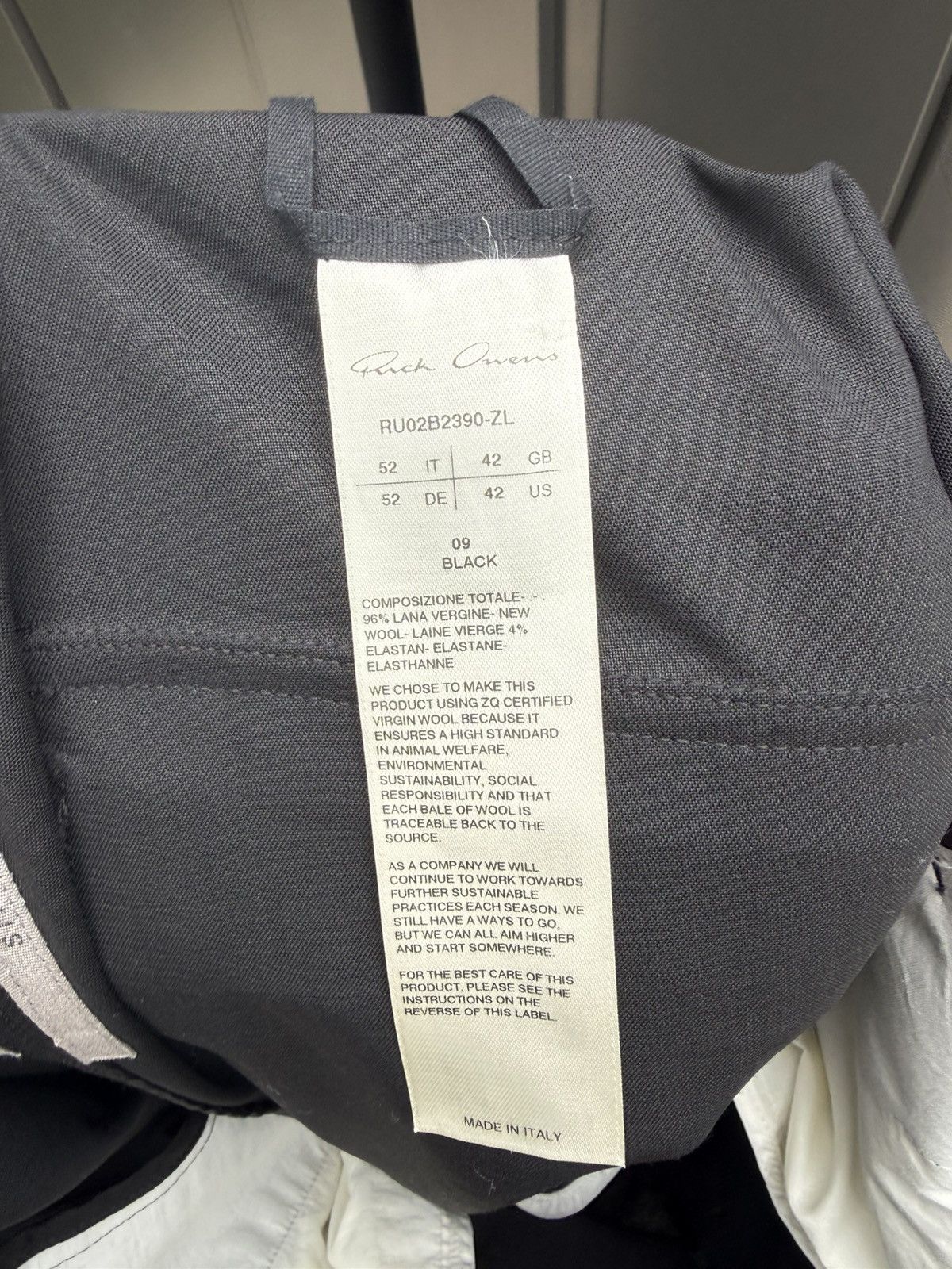 Rick Owens Rick Owens Strobe FW22 wool pants Size US 34 / EU 50 - 5 Thumbnail