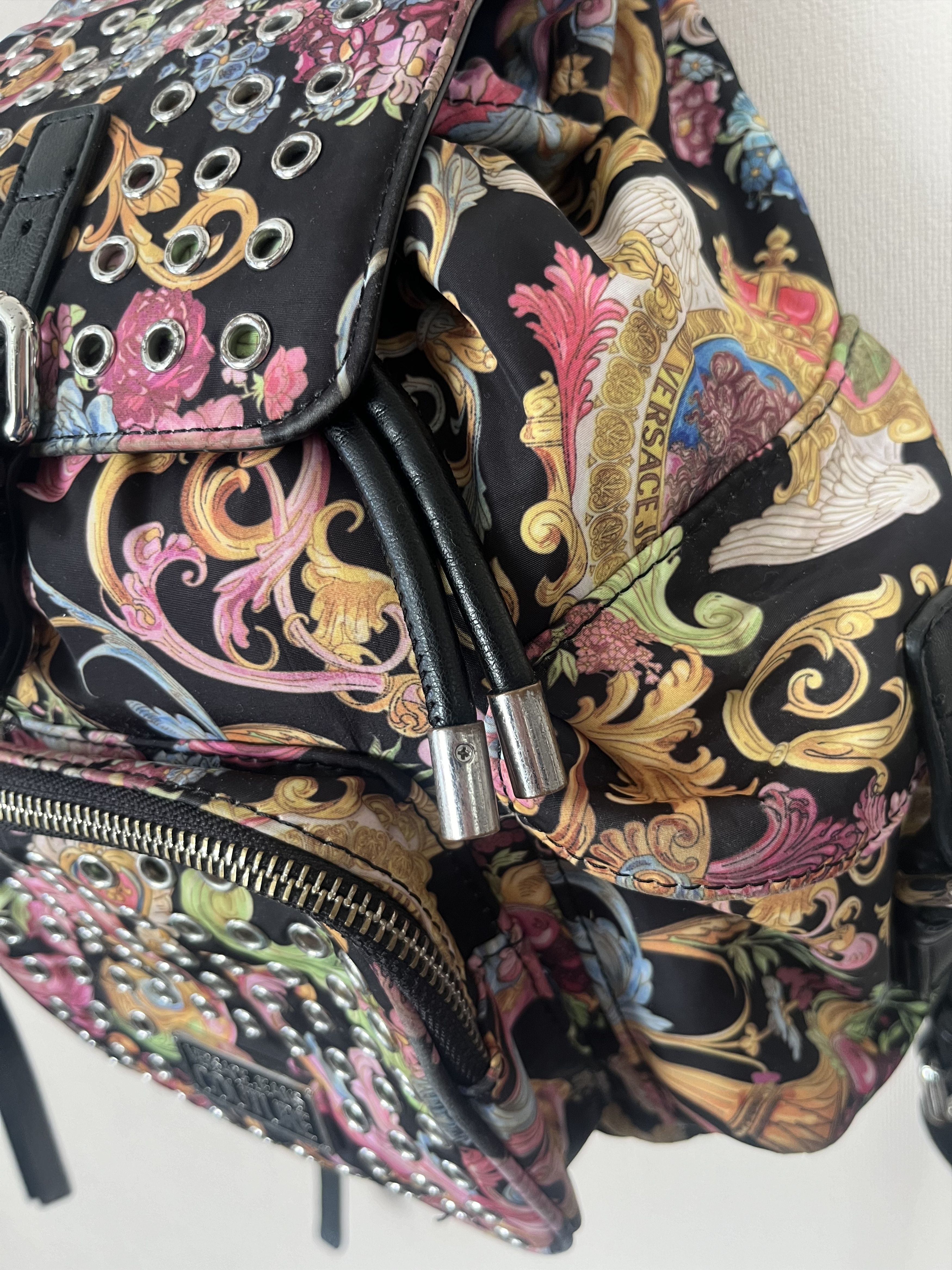 Versace Jeans Couture VERSACE JEANS COUTURE Flap Backpack Multicolor Logo Size ONE SIZE - 3 Thumbnail