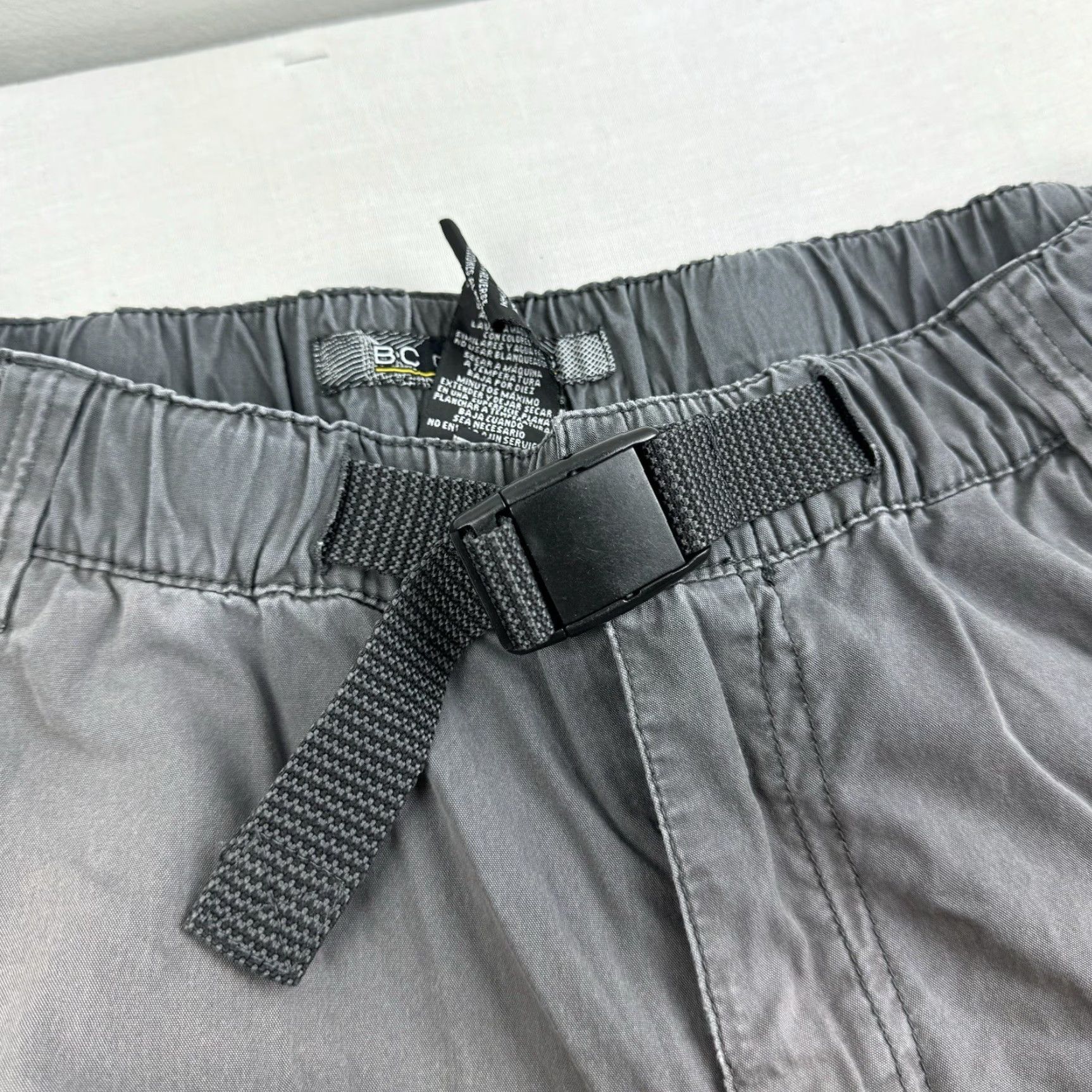 Vintage VINTAGE BC Clothing Baggy Cargo Pants Adult 32x31 Gray Pocket Grunge Y2K Hipster 90s Mens Size US 32 / EU 48 - 7 Thumbnail