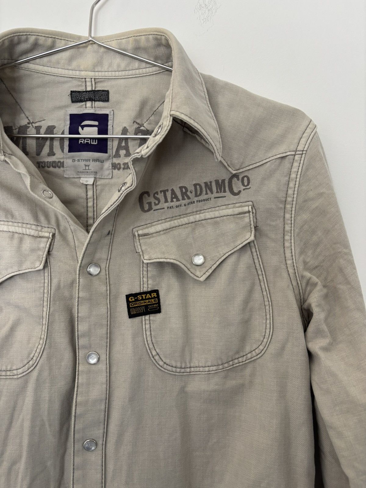 G-Star G STAT BUTTON UP SHIRT Size US S / EU 44-46 / 1 - 3 Thumbnail