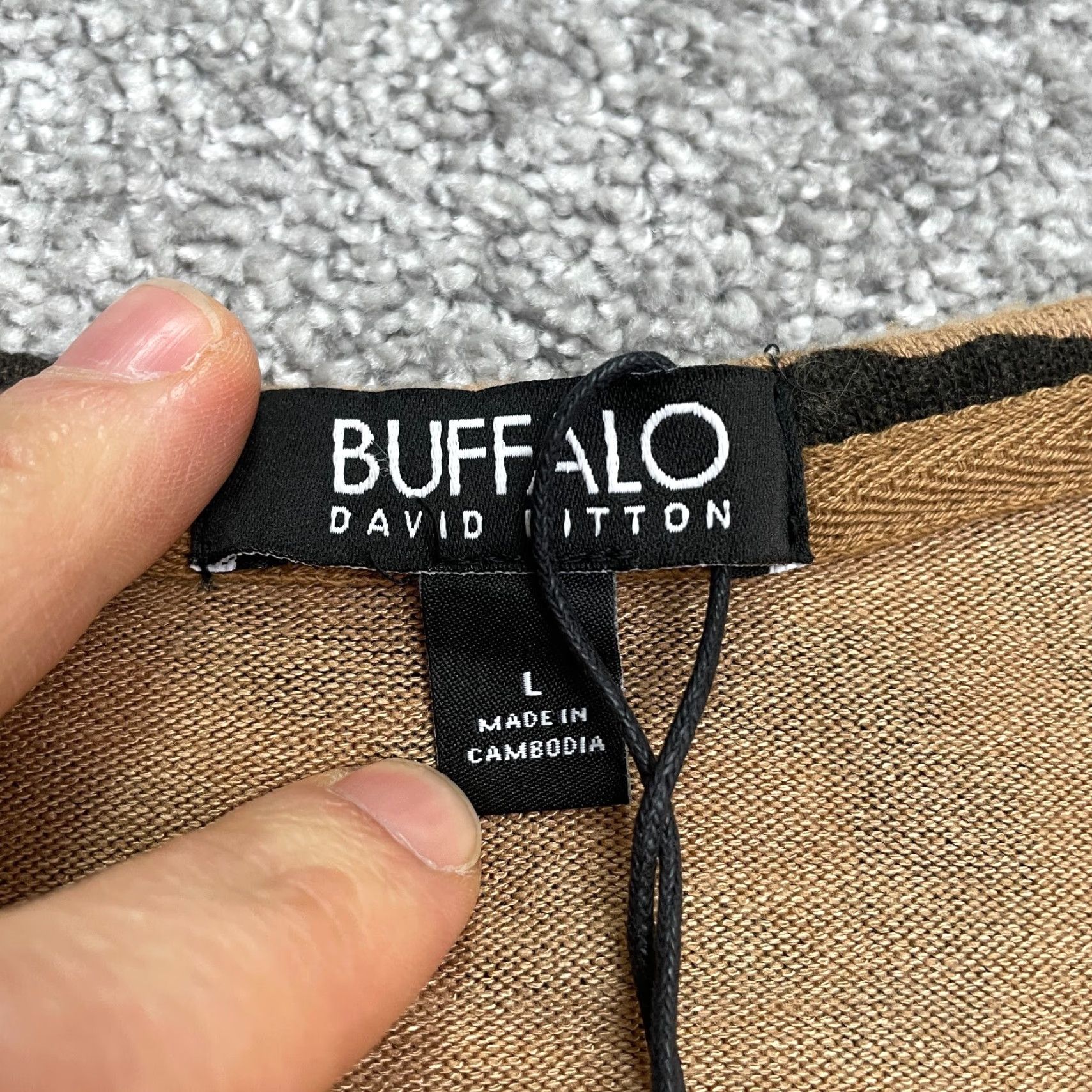Buffalo David Bitton Buffalo Cheetah Brown Black Sweatshirt Womens L NWT Animal Print Pullover Size L / US 10 / IT 46 - 5 Thumbnail