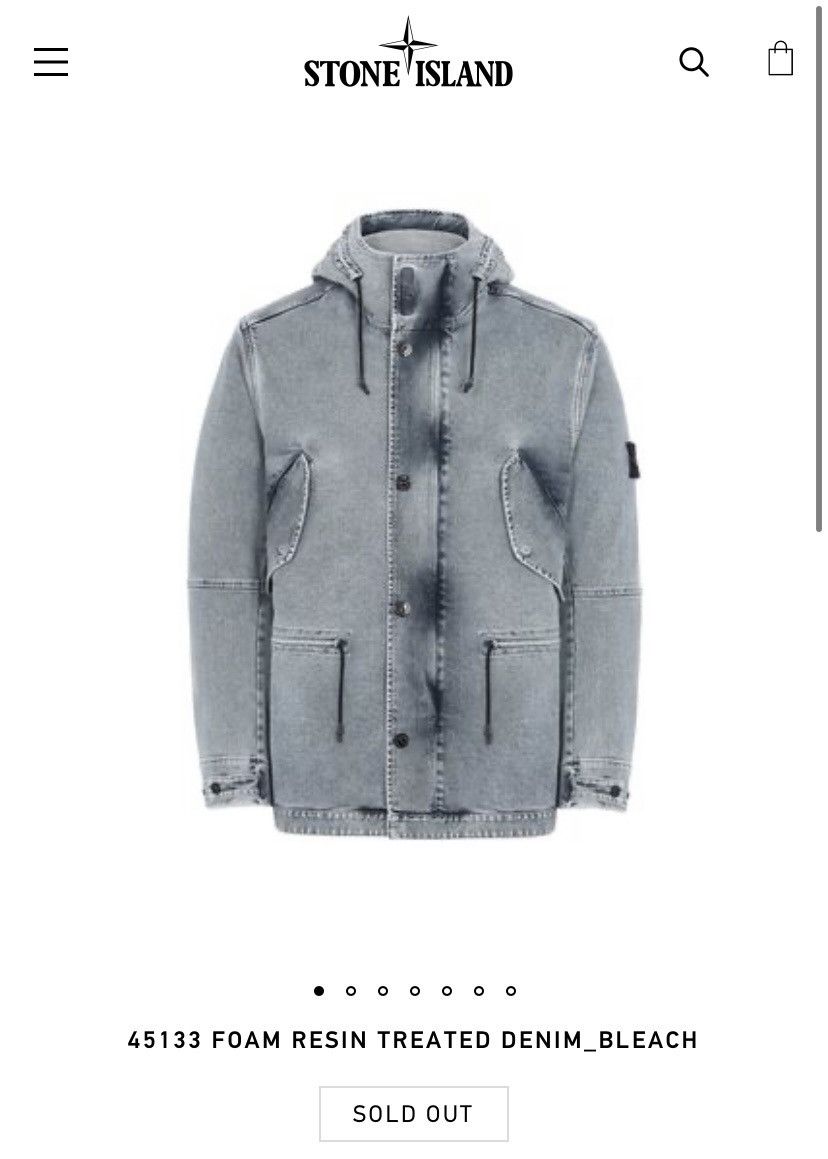 Stone Island denim winter jacket