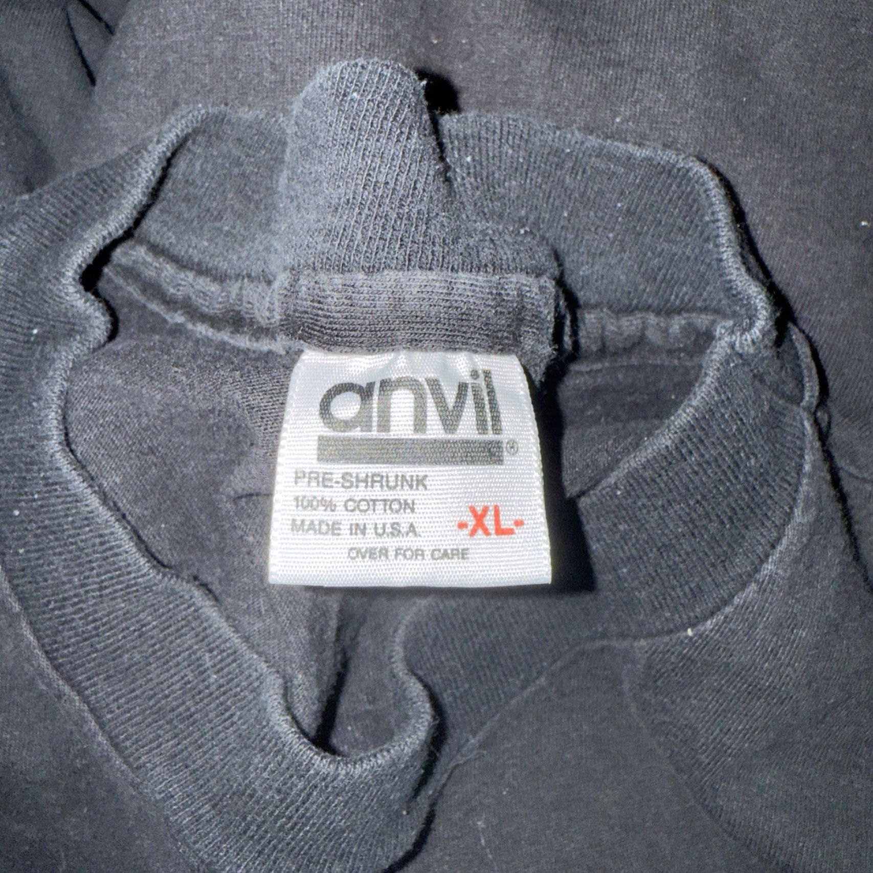 Anvil VINTAGE Anvil LA Workout Graphic Tee Black Adult XL USA Mens Size US XL / EU 56 / 4 - 4 Thumbnail