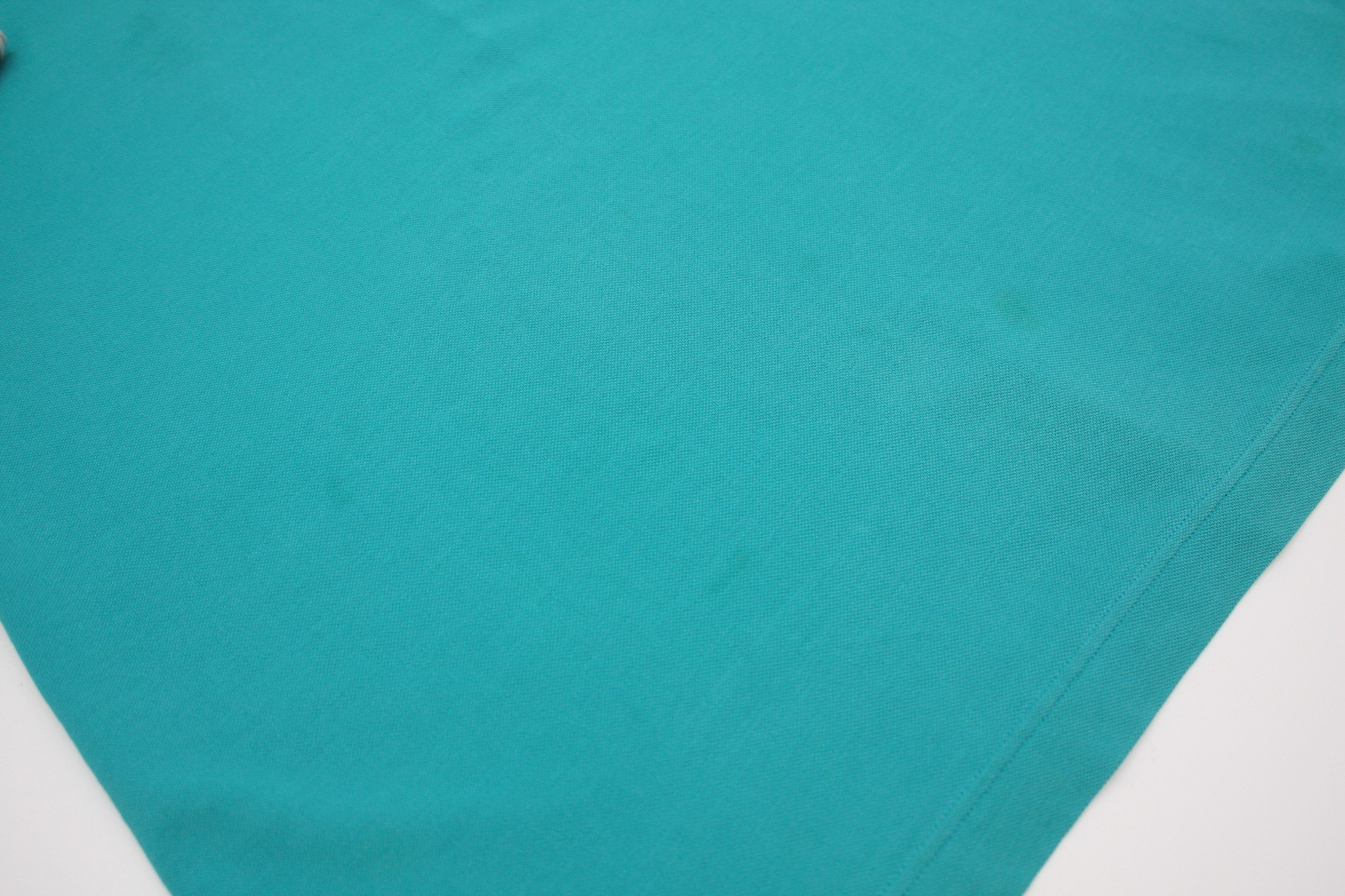 Burberry Burberry Nova Check Turquoise Blue L/S Women's Polo Size XL / US 12-14 / IT 48-50 - 5 Thumbnail