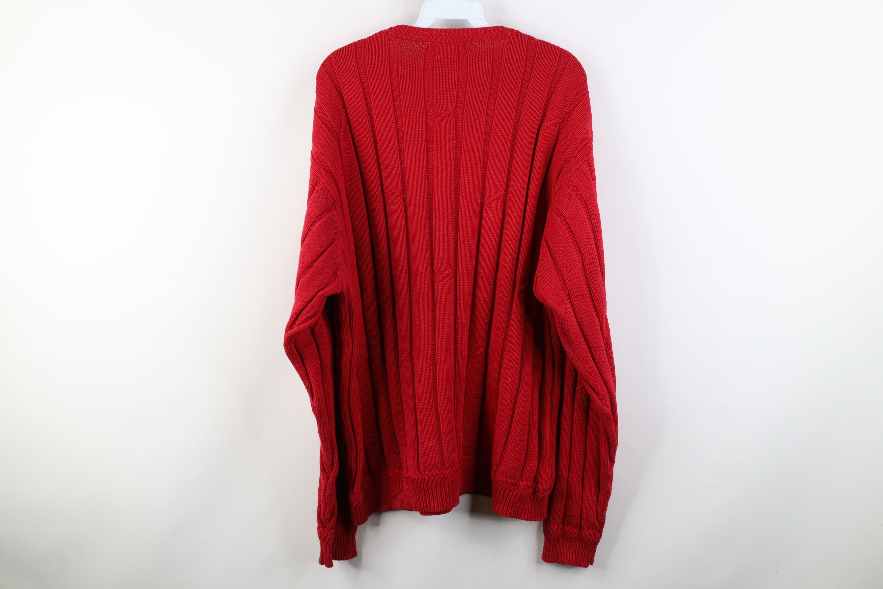 Nautica Vintage 90s Y2K Nautica Cotton Ribbed Knit Crewneck Sweater Size US XL / EU 56 / 4 - 9 Thumbnail