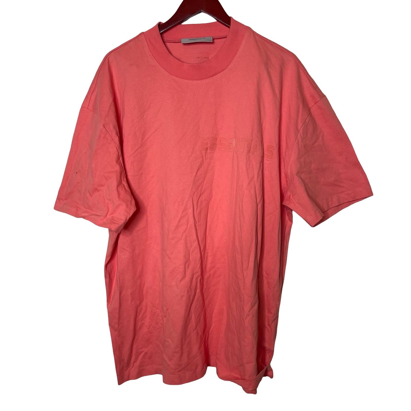 Essentials Fear Of God Mens T-Shirt Coral Pink sz XL