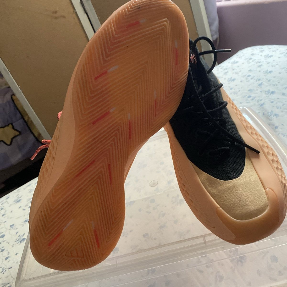 Adidas anthony edward’s original for love basketball sneakers Size US 12 / EU 45 - 7 Thumbnail