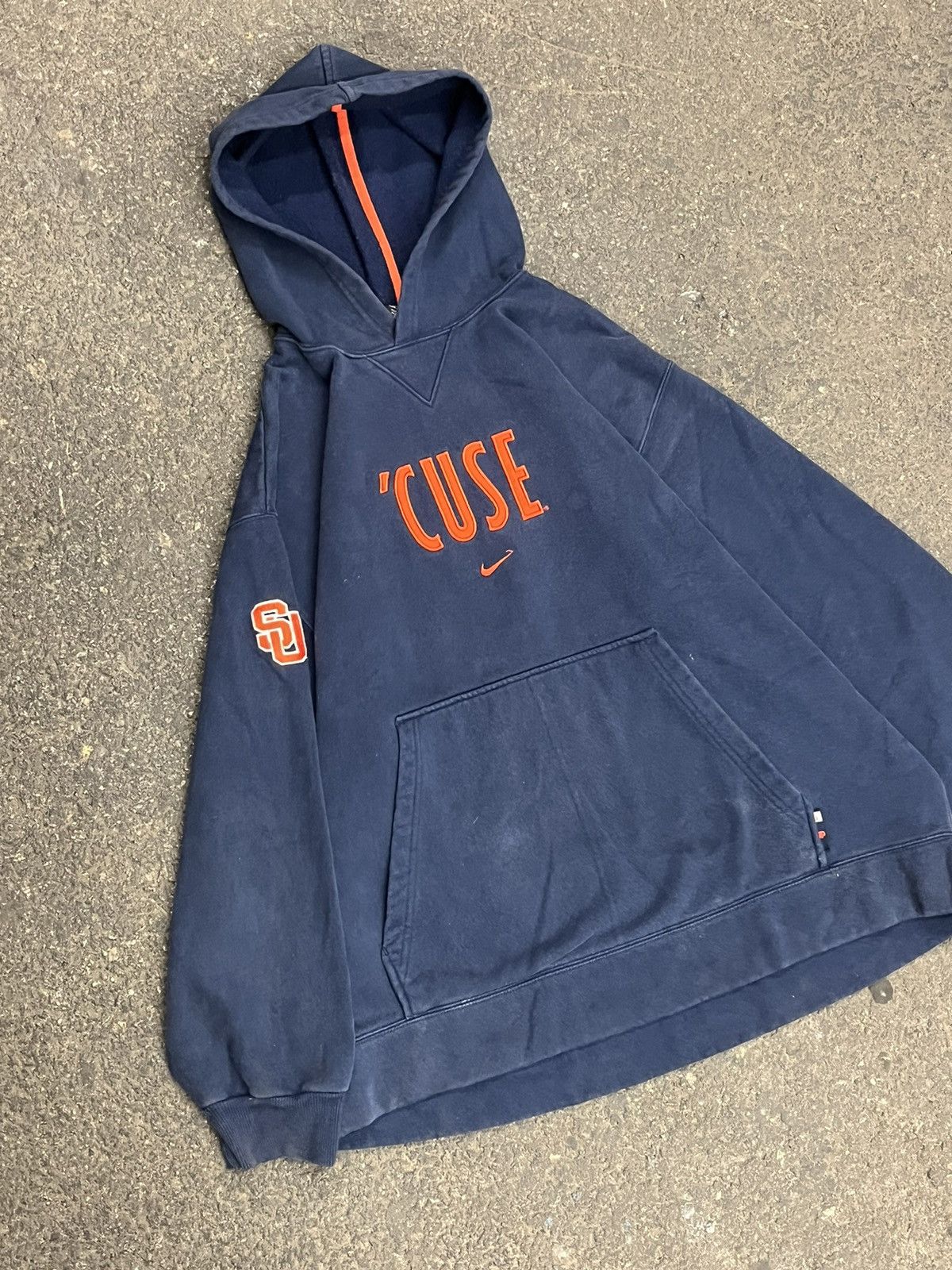 Nike × Vintage Nike center swoosh Syracuse university rare hype y2k college Size US XL / EU 56 / 4 - 2 Thumbnail