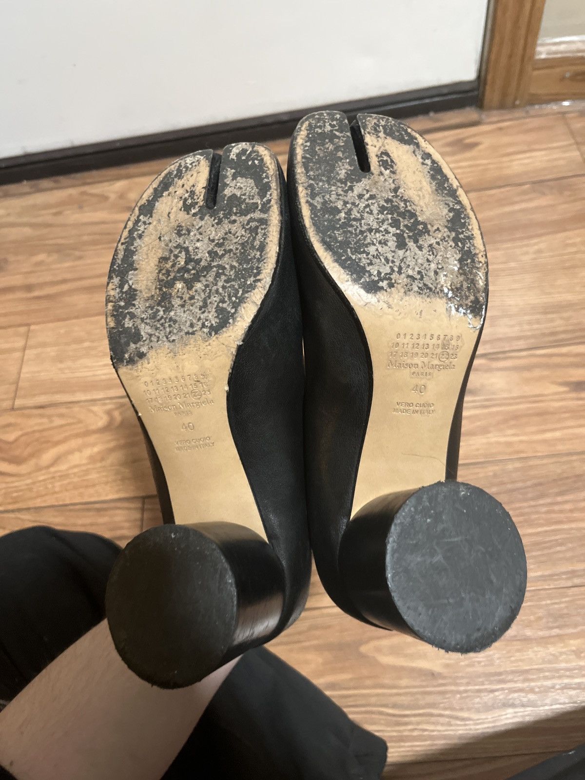 Maison Margiela Black Tabi mary jane heels Size US 10 / IT 40 - 3 Thumbnail