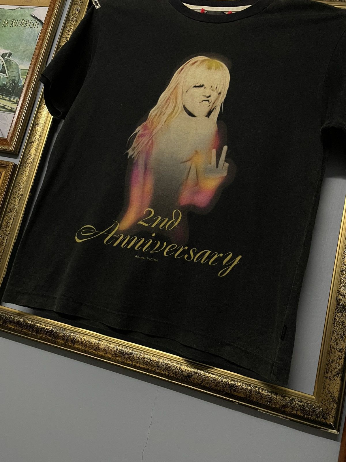 Designer × Japanese Brand × Vintage Vintage Japan Designer Victim Anarchy Naked Girl Fuck Tshirt Size US M / EU 48-50 / 2 - 4 Thumbnail