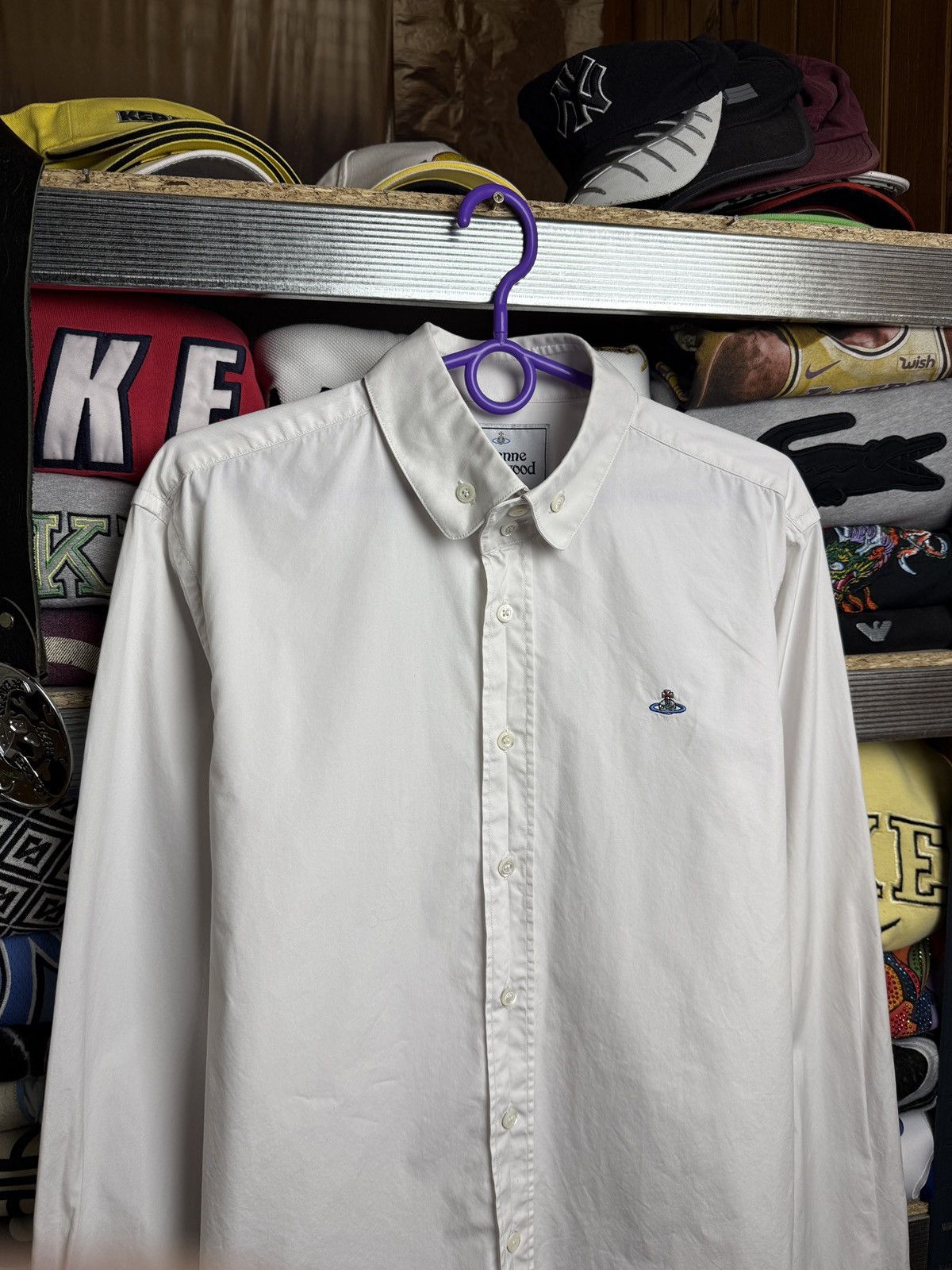 Vivienne Westwood Vivienne Westwood Shirt White Rare Mini Logo Size US M / EU 48-50 / 2 - 3 Thumbnail