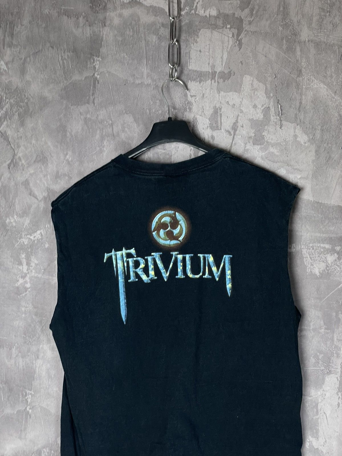 Band Tees × Vintage Vintage 1999s TRIVIUM Faded Band T Shirt Tee Size US M / EU 48-50 / 2 - 10 Thumbnail