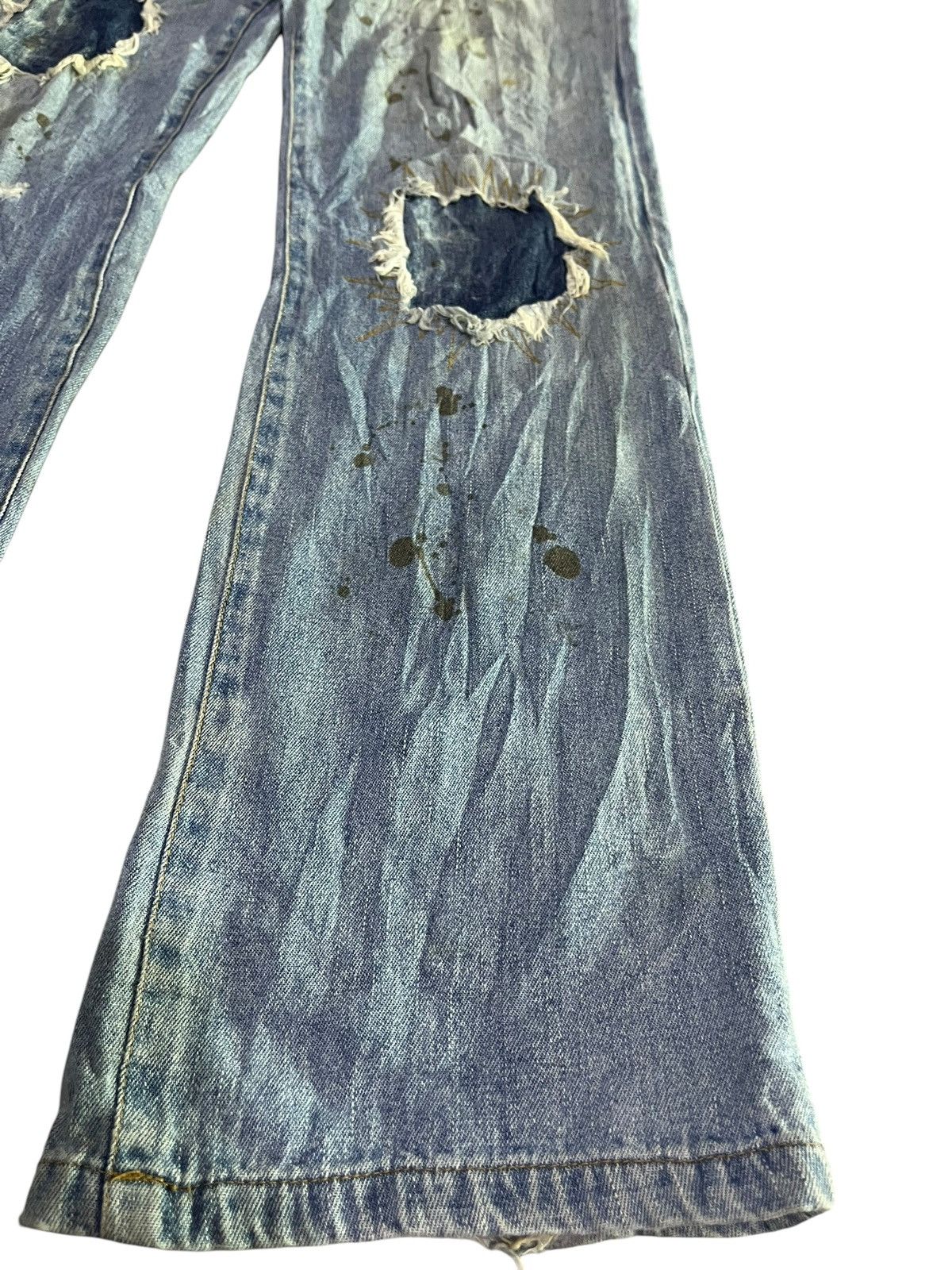 If Six Was Nine × In The Attic × Japanese Brand FINAL DROP💥 IN THE ATTIC PAINT SPLATTER DISTRESSED JEANS Size US 31 - 7 Thumbnail