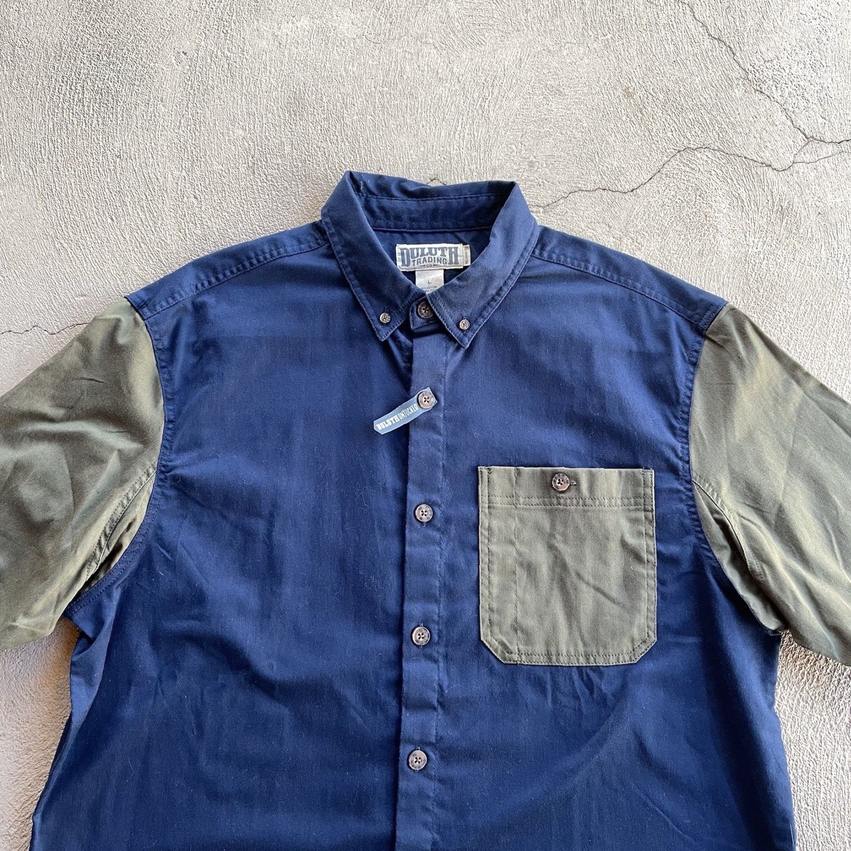 Vintage Duluth Duluth Trading Shirt Mens Large Button Up Short Sleeve Blue Everyday Shop NEW Size US L / EU 52-54 / 3 - 4 Thumbnail