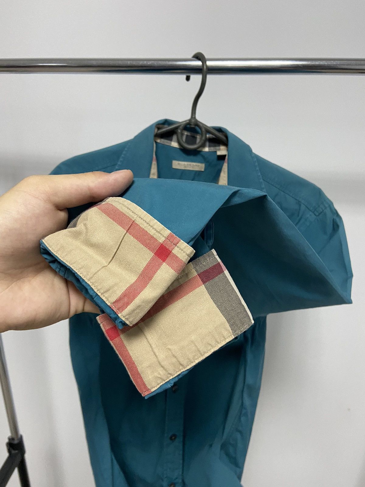 Burberry × Vintage Burberry Vintage Button Ups Classic Nova Check Small Logo Size US S / EU 44-46 / 1 - 9 Thumbnail