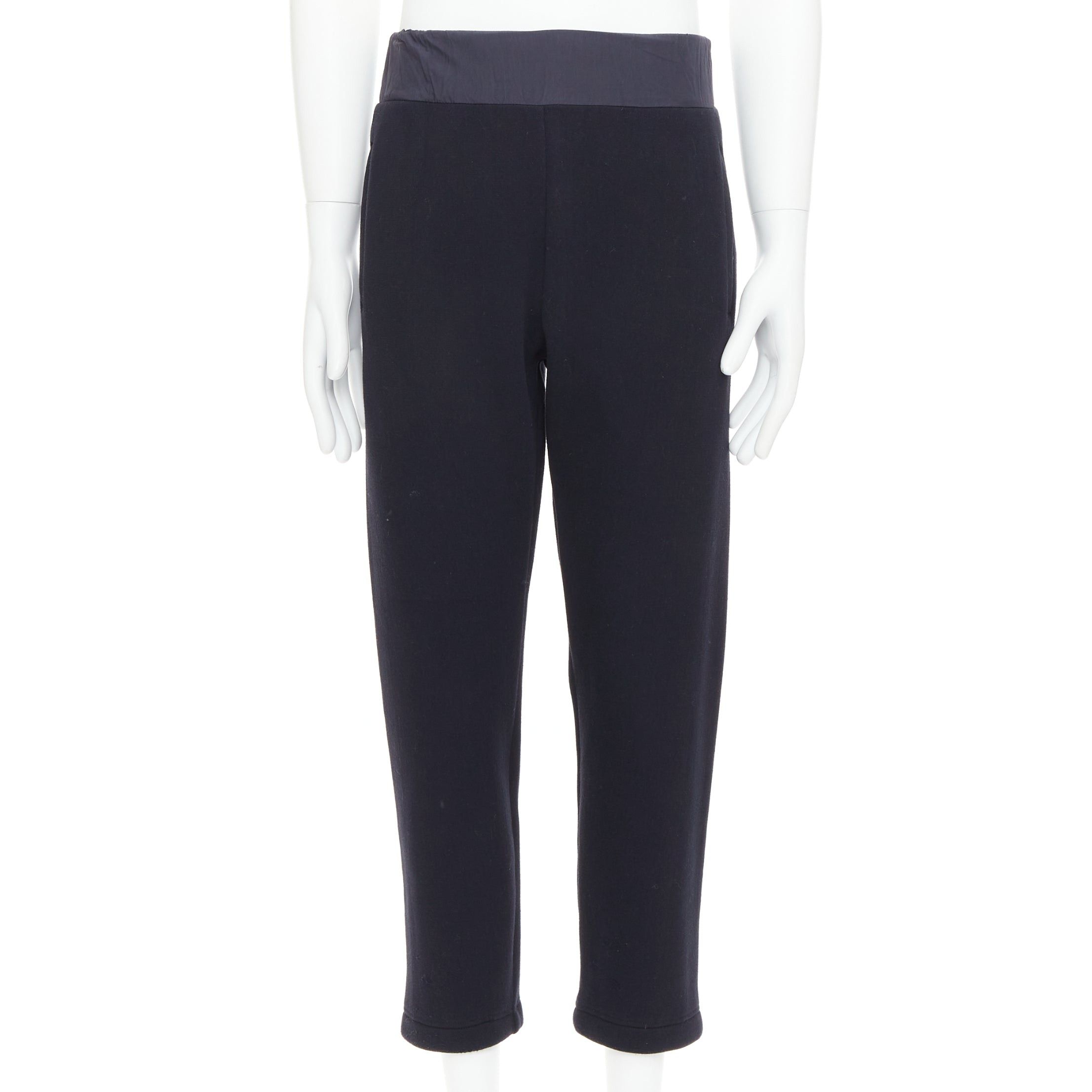 Bottega Veneta BOTTEGA VENETA navy cotton blend contrast waist bant jogger sweat pants IT44 XS Size US 26 / EU 42 - 1 Thumbnail