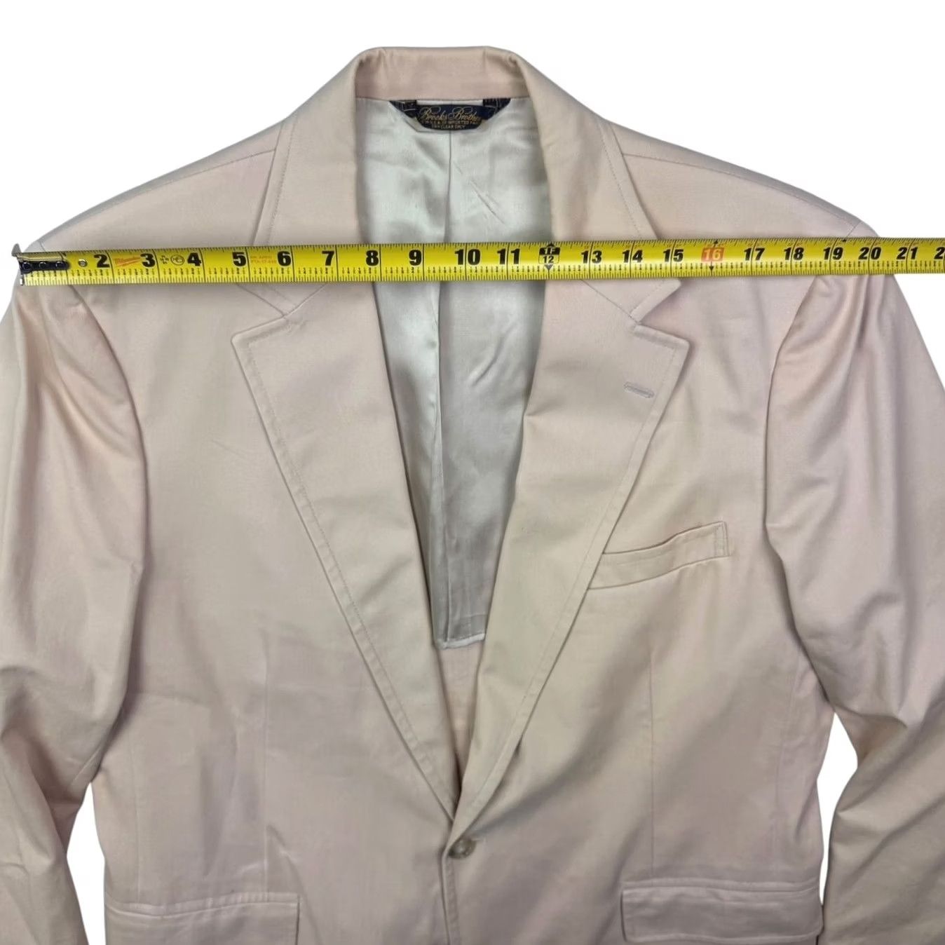 Brooks Brothers Brooks Brothers Blazer Jacket 2-Button 100% Cotton Yellow 44R Mens Regular Vintage No Size 44R - 6 Thumbnail