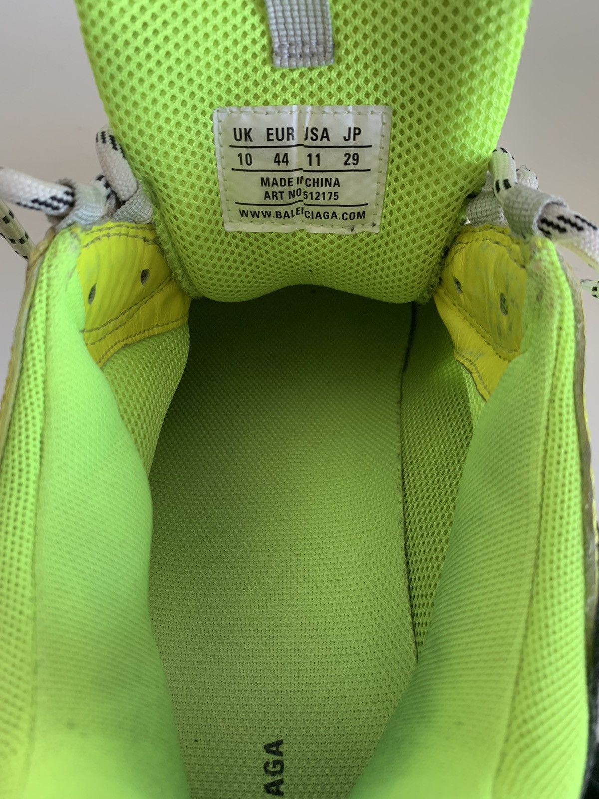 Balenciaga Balenciaga Triple S - Neon Yellow Size US 11 / EU 44 - 10 Thumbnail