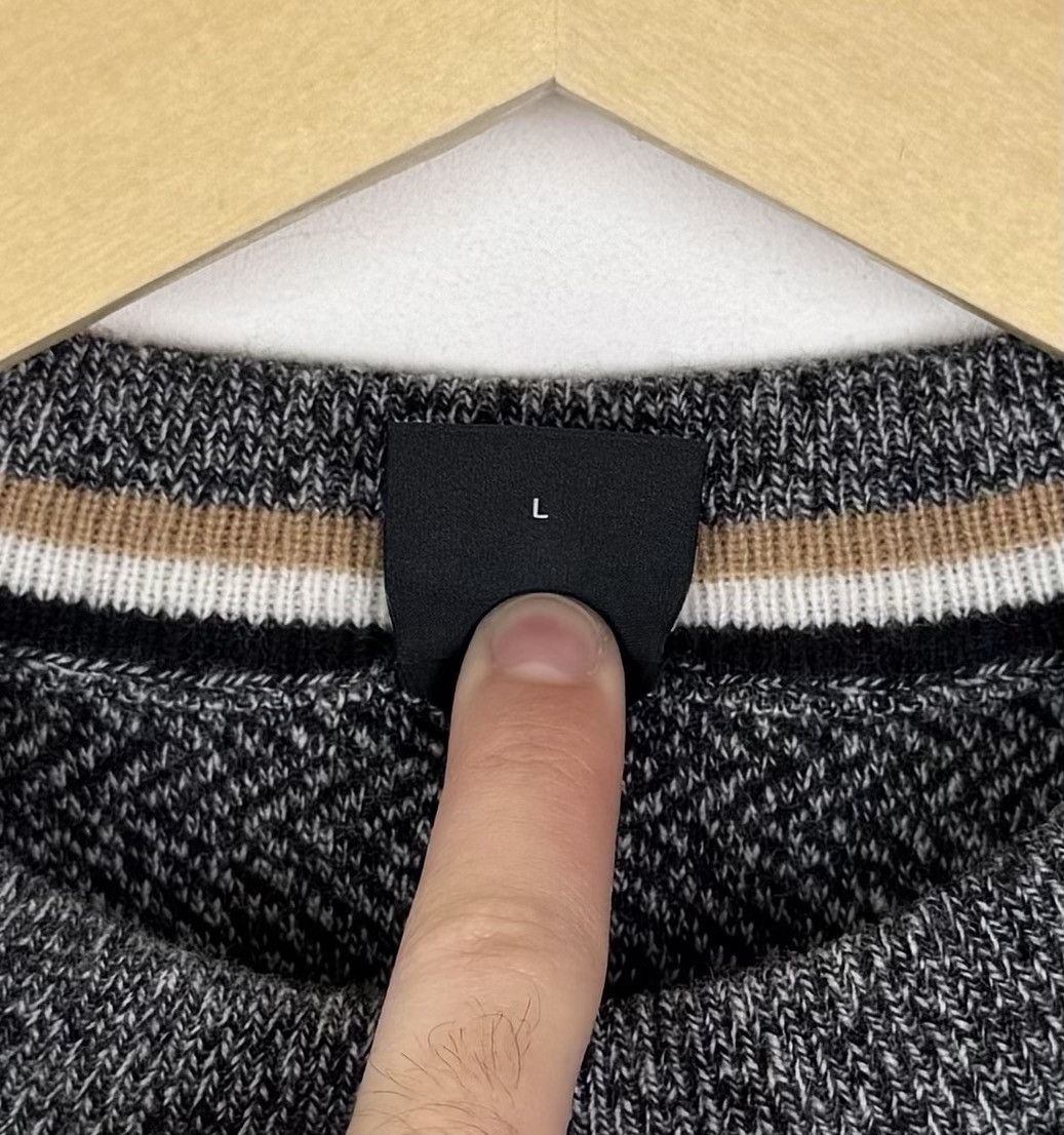 Hugo Boss Hugo Boss Wool Crew Neck Jumper Sweater Gray Long Sleeve Top Size US M / EU 48-50 / 2 - 4 Thumbnail