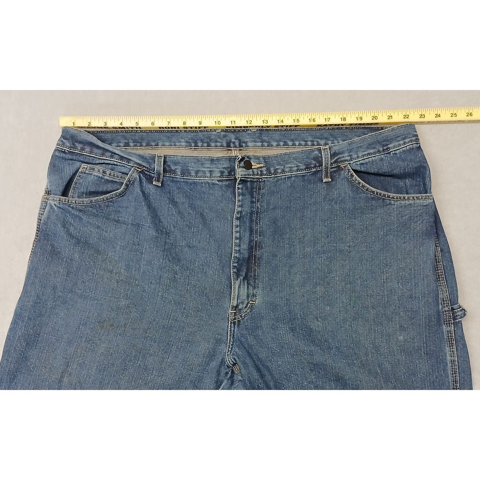 Dickies Dickie's (44x32) Men's Relaxed Carpenter Blue Denim Jeans Size US 44 / EU 60 - 4 Thumbnail