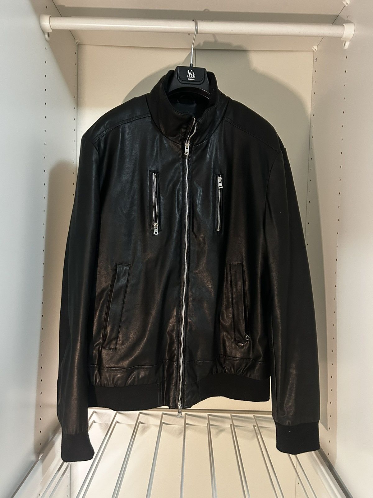 Vintage Gaudi Jeans leather jacket Size US L / EU 52-54 / 3 - 1 Thumbnail