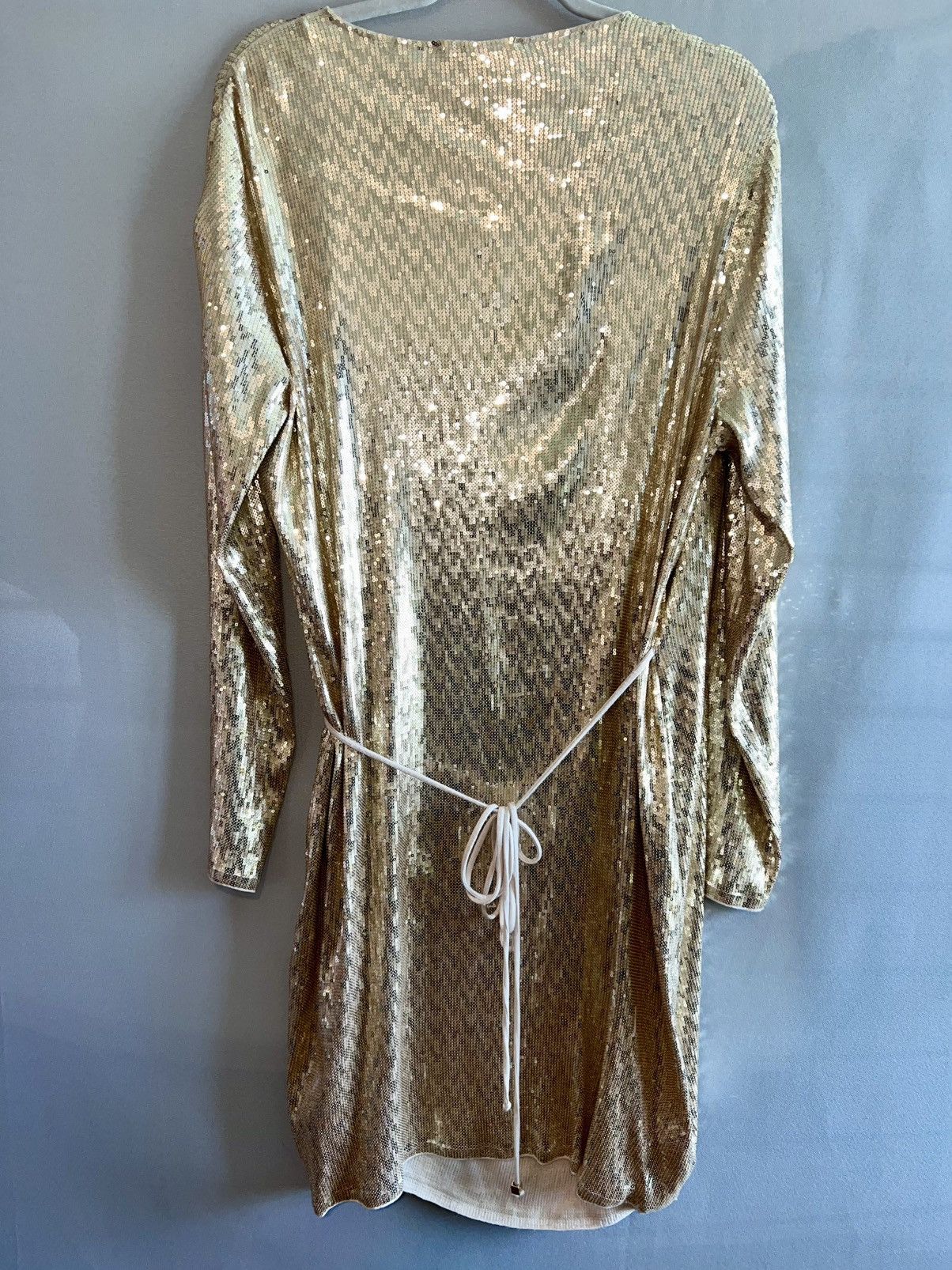 Michael Kors MICHAEL Michael Kors Gold Sequin Wrap Dress XL Size XL / US 12-14 / IT 48-50 - 3 Thumbnail