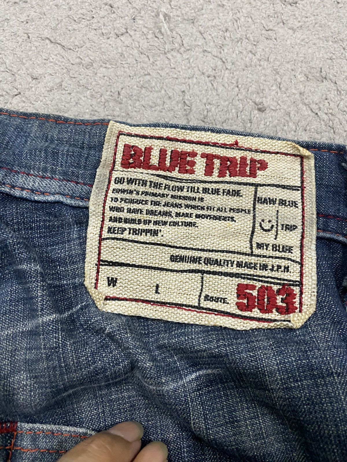 Edwin Edwin Bluetrip Bondage Punks Style Denim Pants Size US 33 - 5 Thumbnail