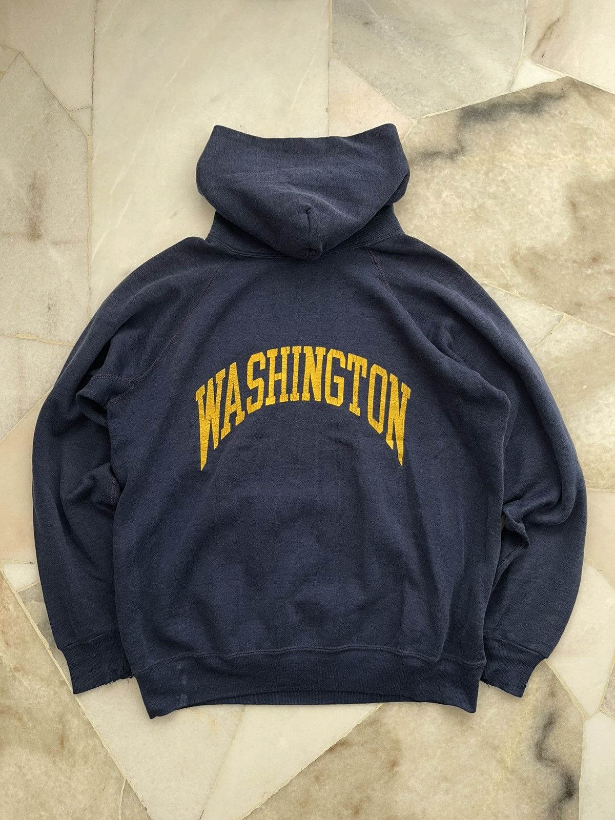 Champion × Vintage Vintage Huskies Washington Distressed Hoodie Size US M / EU 48-50 / 2 - 2 Thumbnail