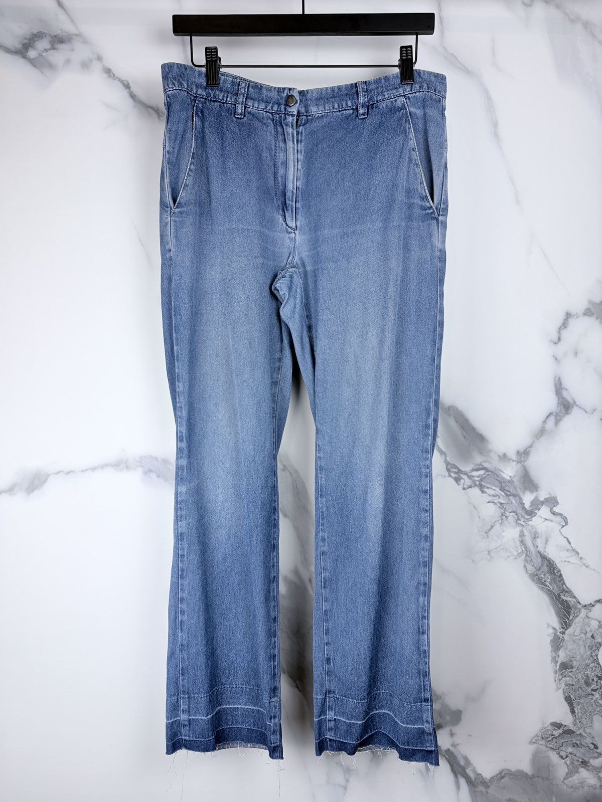 SS07 Maison Margiela Slant Pocket Raw Hem Pants Denim Jeans