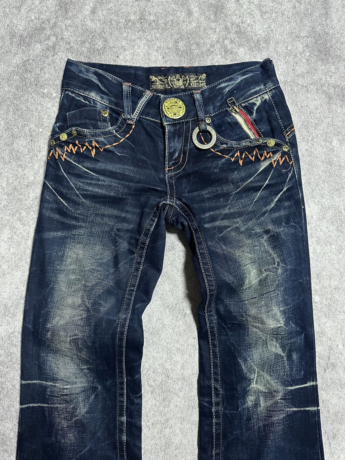 Japanese Brand Japanes Riobera Mudwash Flared Jeans Size US 27 - 4 Thumbnail
