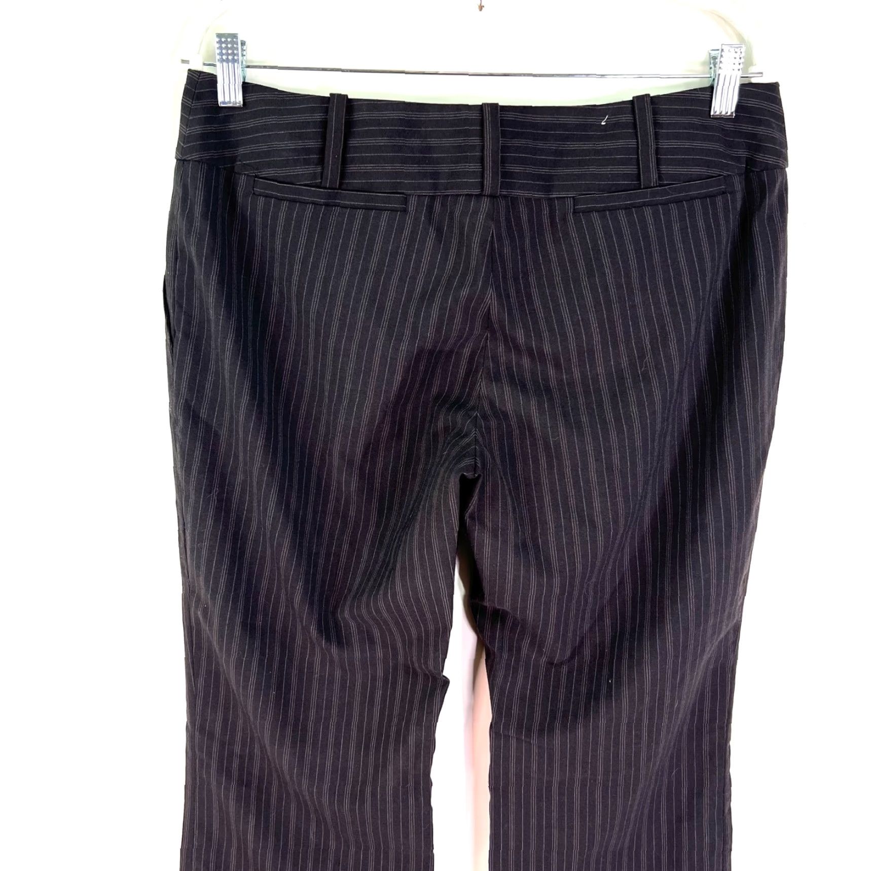 Mossimo Mossimo Striped Wide Leg Pants Womens Gray Flat Front 32X32 Size 32" / US 10 / IT 46 - 5 Thumbnail