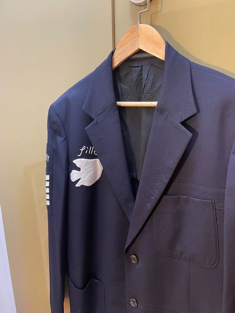 Yohji Yamamoto Yohji Yamamoto size 2 08 SS Defeated Remnant Dove Suit 2501 Size 38R - 4 Thumbnail