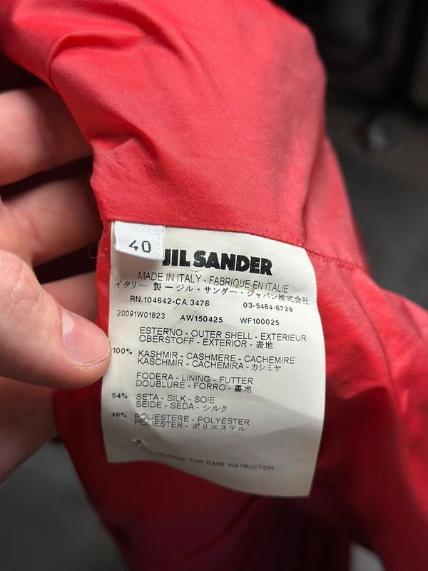 Red Cashmere & Silk Blazer by Jil Sander – AW09 Collection