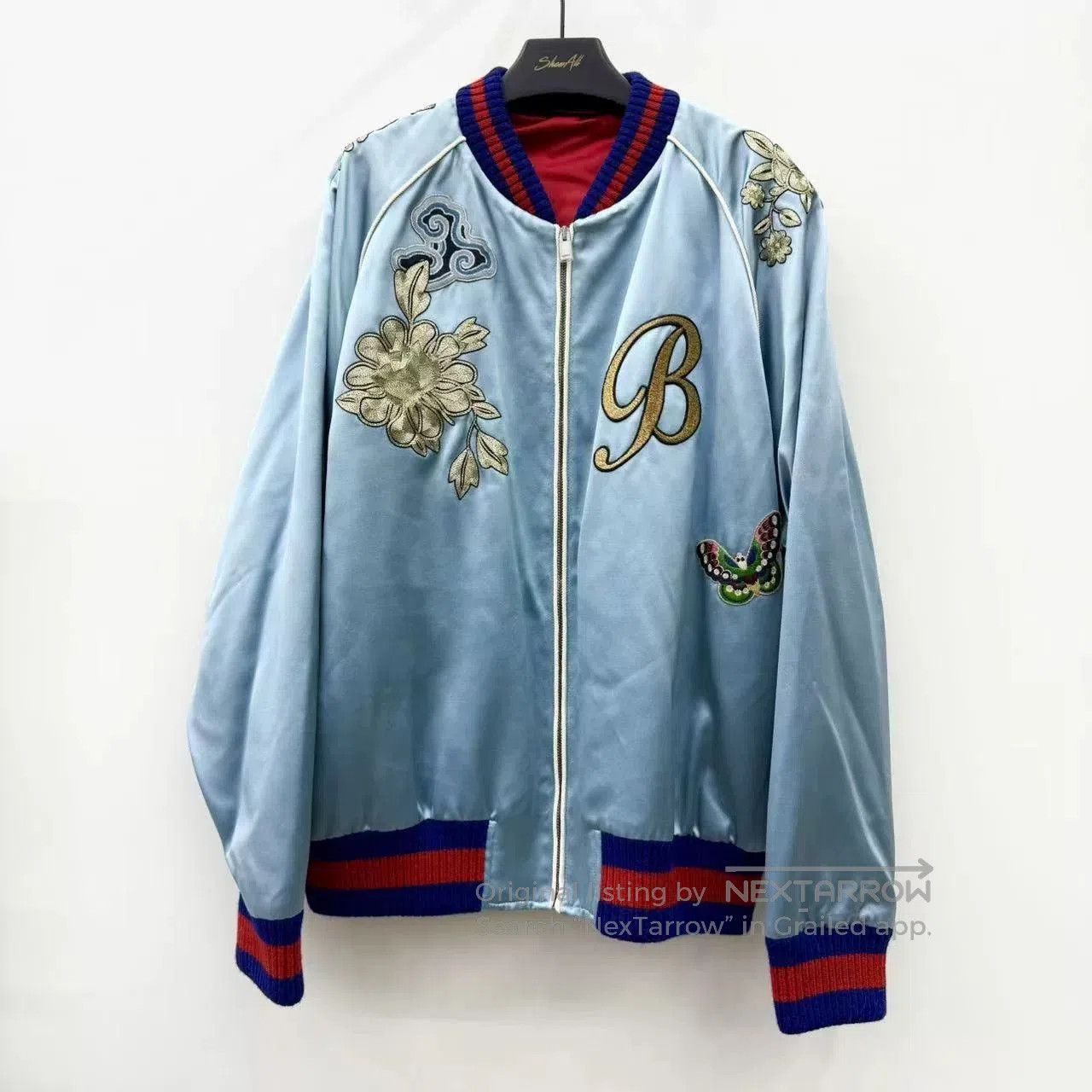 Gucci Gucci Runway Embroidered Silk Bomber Jacket. Size US L / EU 52-54 / 3 - 1 Thumbnail