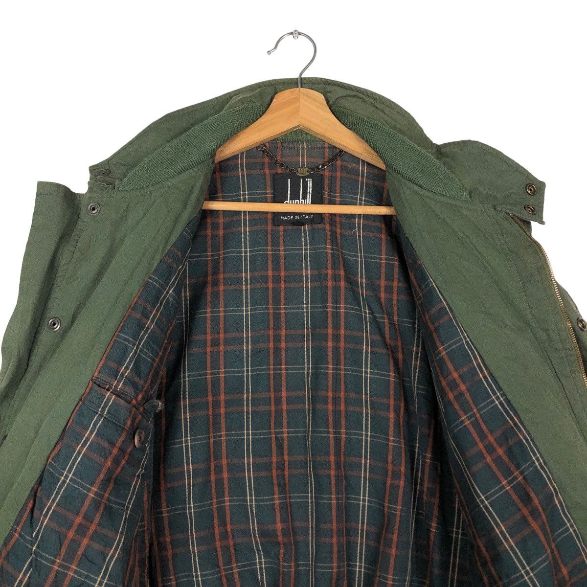 Japanese Brand 🔥Vintage Bomber Jacket Dunhill Made in Italy Blanket Tartan Size US M / EU 48-50 / 2 - 14 Thumbnail